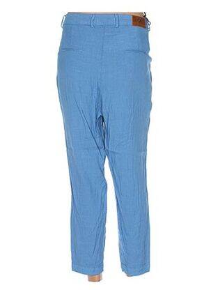 Pantalon aukšta talija aukšta talija mėlyna MENSI COLLEZIONE moteris