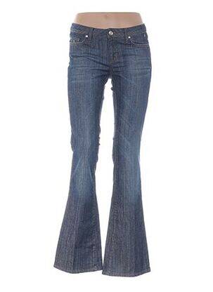 Bootcut džinsai nusidėvėjęs ir išblukęs efektas maža dydžio mėlyna SEVEN 7 moteris