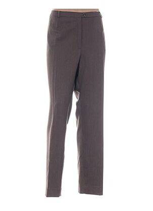 Pantalon tiesi kirpimas aukšta talija rudas WEINBERG moteris