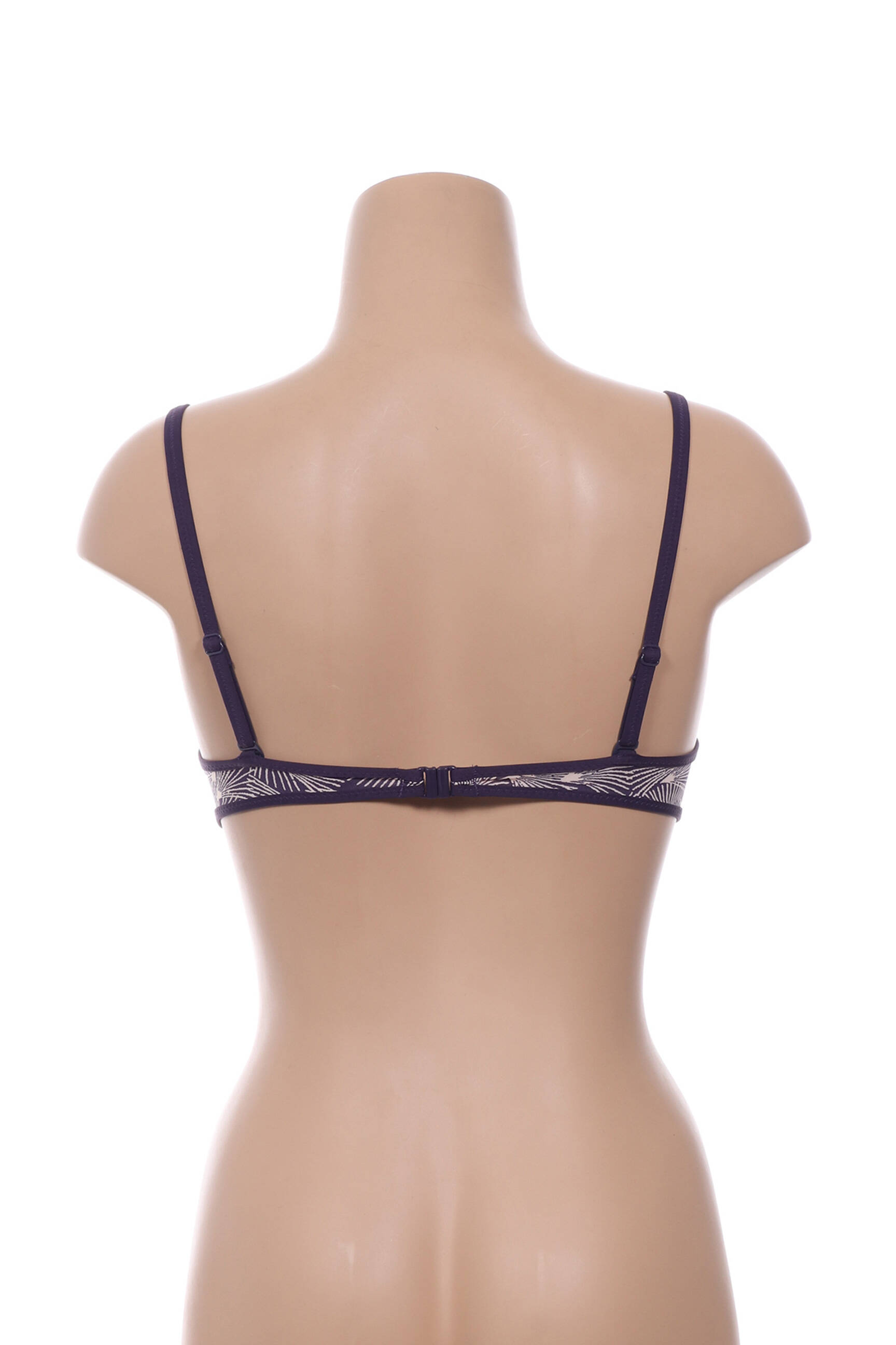 Maudymosi viršūnė reguliuojamos elastinės petnešos push-up liemenėlė su aukštu palaikymu violetinis HUIT moteris