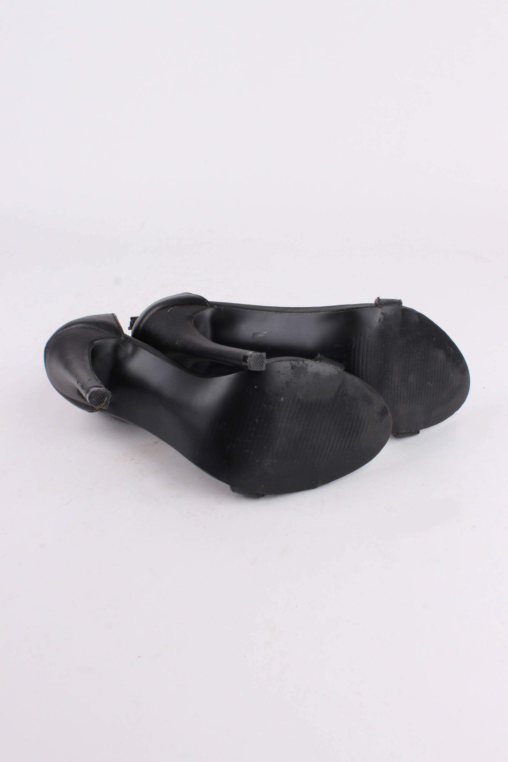 Sandalai/nu pėdos lygus medžiaga 10 cm ir daugiau aukštakulniai juodas RED KISS moteris