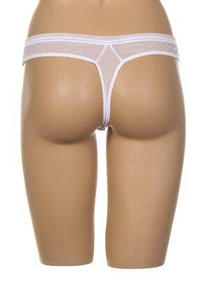 Tanga permatomas tiulis baltas IMPLICITE moteris
