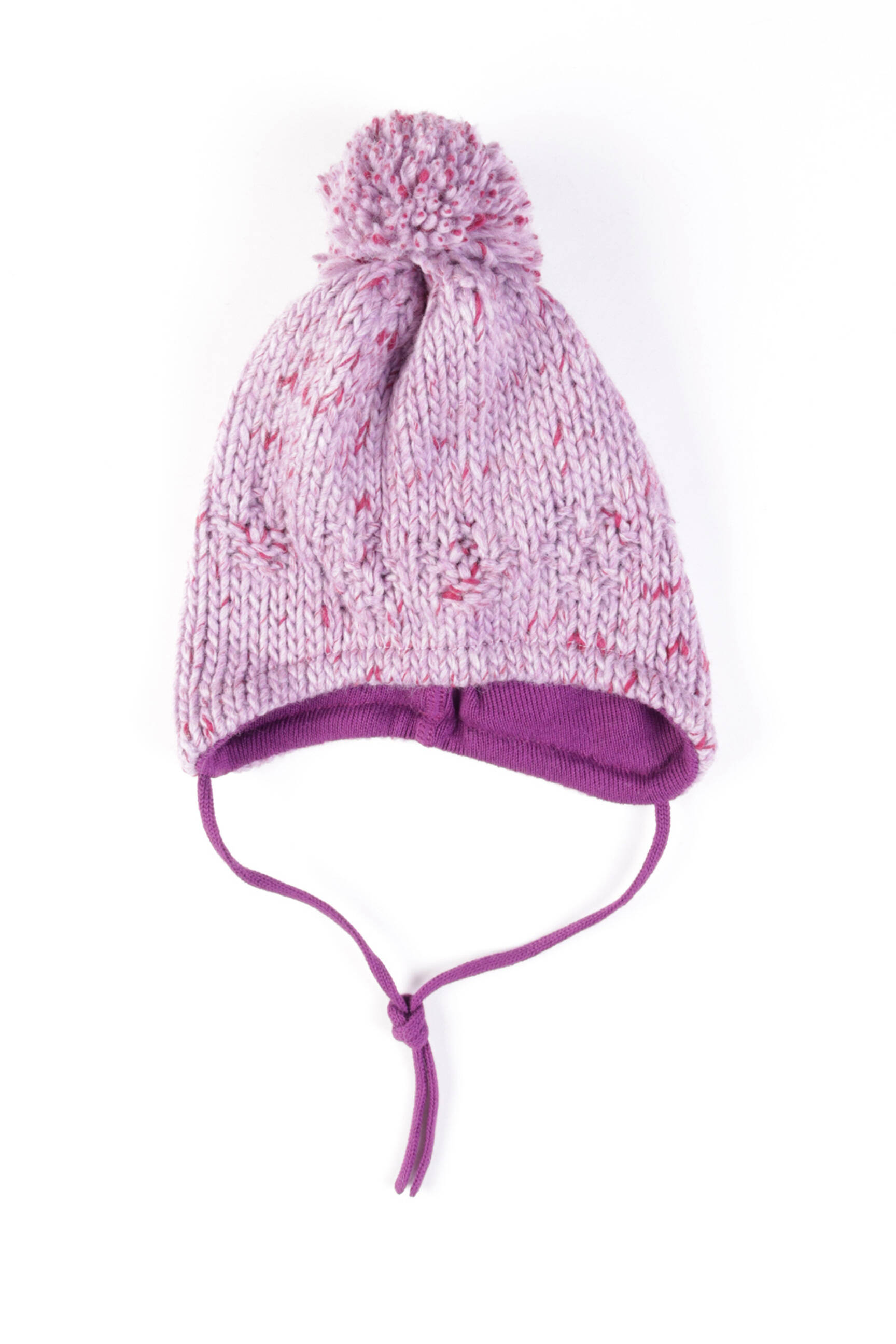 Kepurė užsegimas su raišteliais violetinis MAXIMO mergina