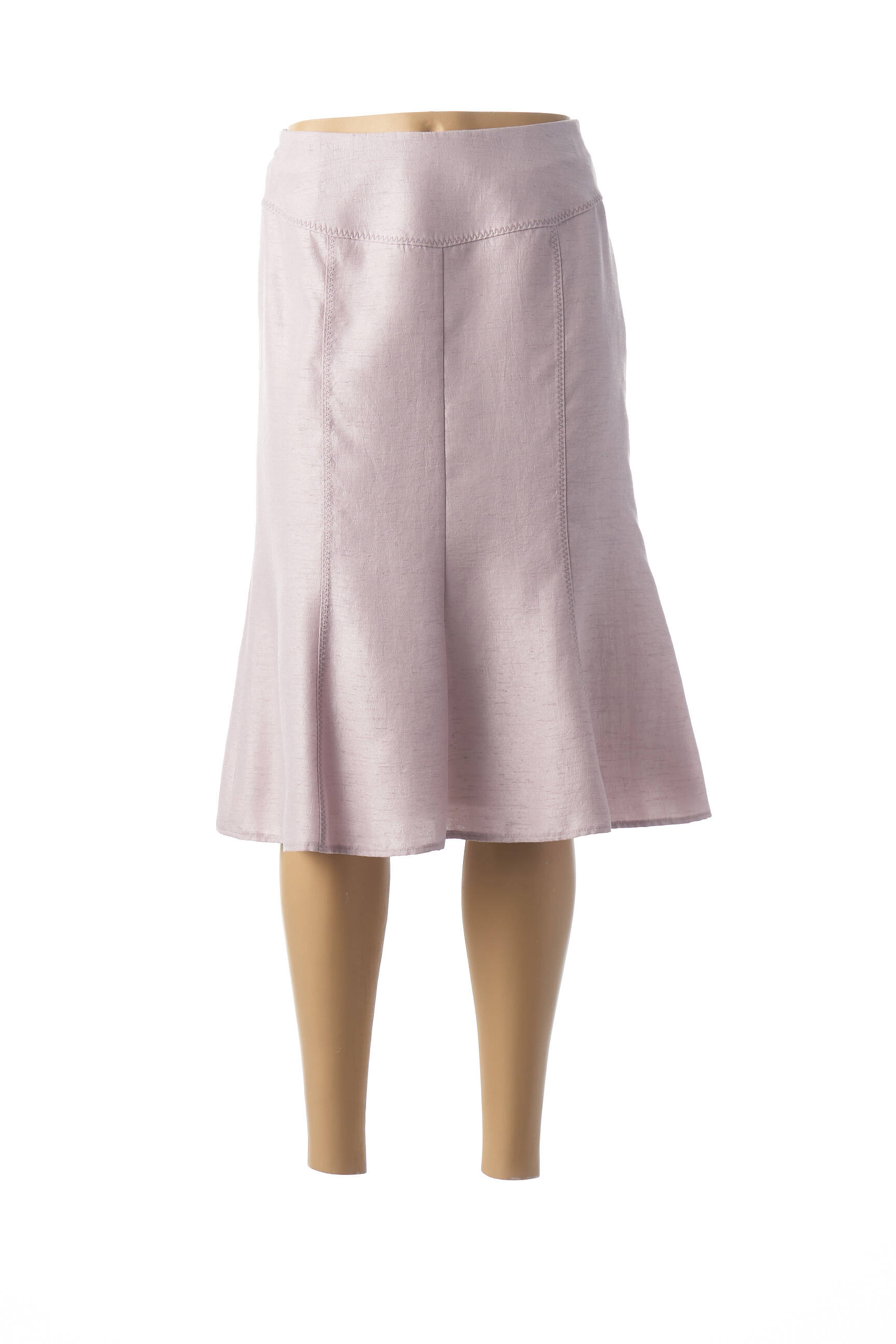 Pusilgis sijonas elastinė dydis rožinė FRANCE RIVOIRE moteris