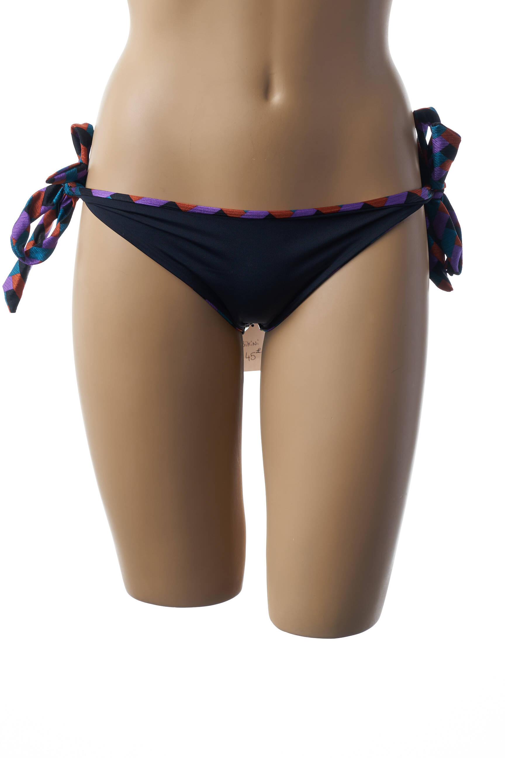Maudymosi kelnaitės apverčiamas bikini violetinis 100% BRASIL moteris