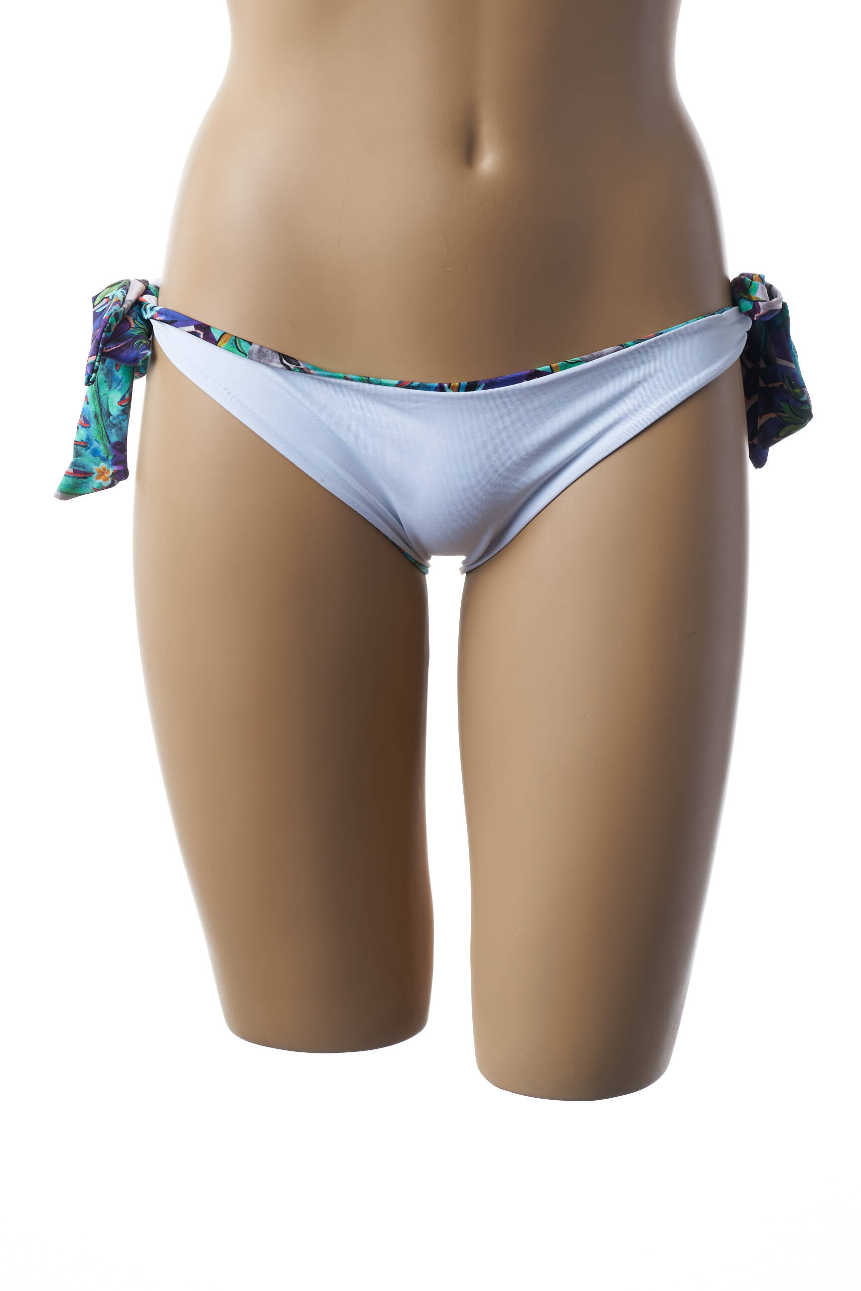 Maudymosi kelnaitės gėlių raštas bikini mėlyna 100% BRASIL moteris