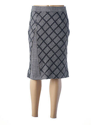 Pusilgis sijonas tiesi kirpimas pilka MERI & ESCA moteris