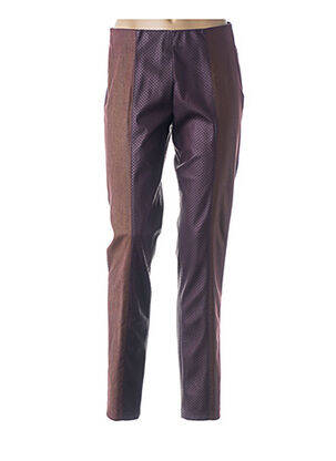 Pantalon lieknas aukšta talija rudas MERI & ESCA moteris