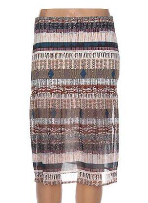 Pusilgis sijonas rudas MERI & ESCA moteris