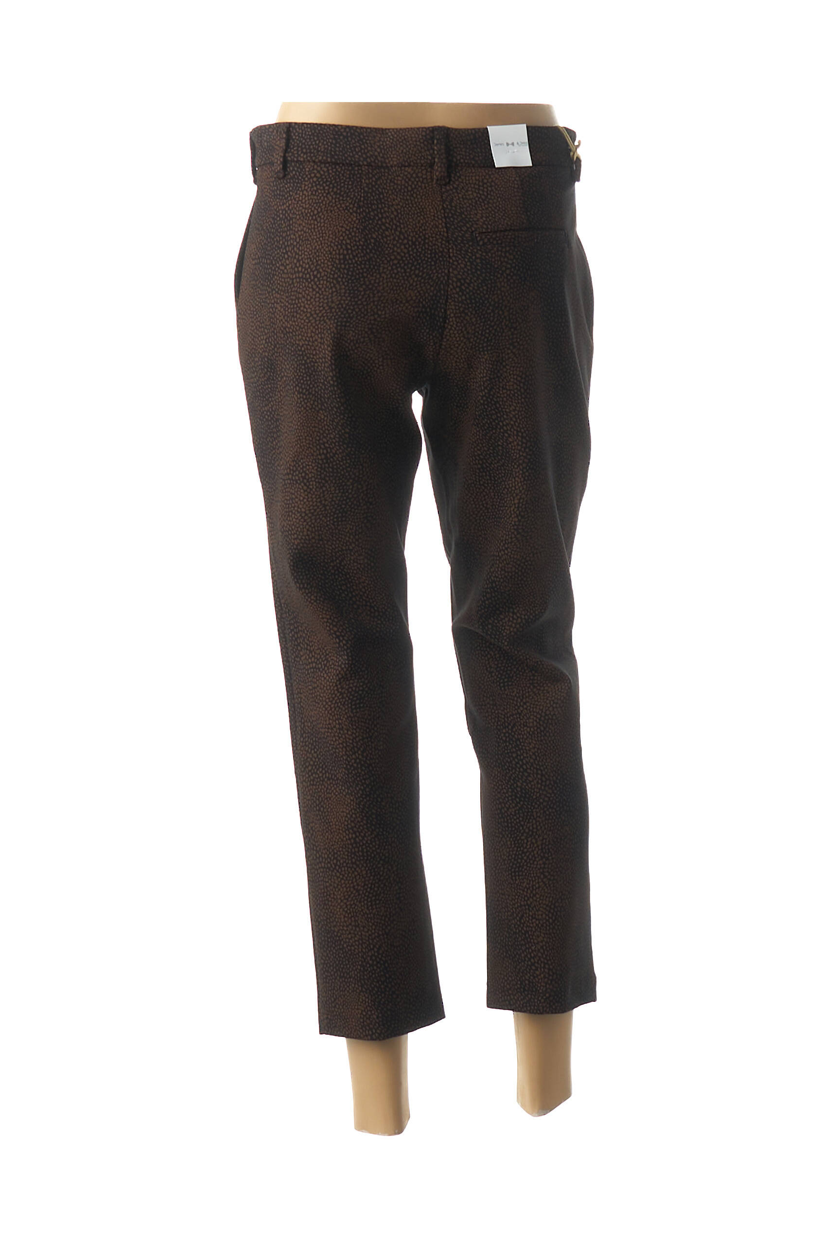 7/8 kelnės tamprumas maža dydžio rudas DENIM &DRESS moteris