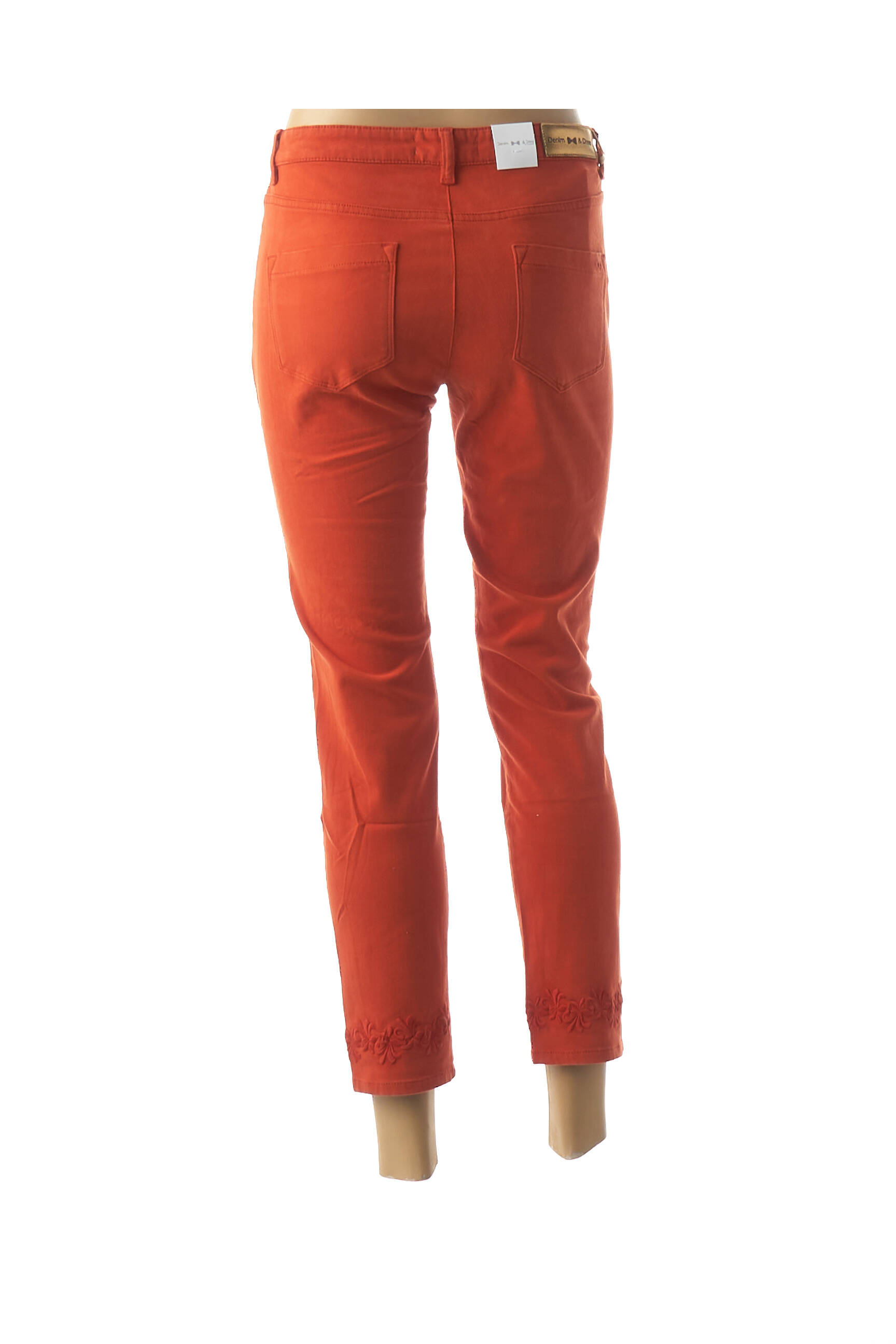 7/8 kelnės tamprumas maža dydžio oranžinė DENIM &DRESS moteris