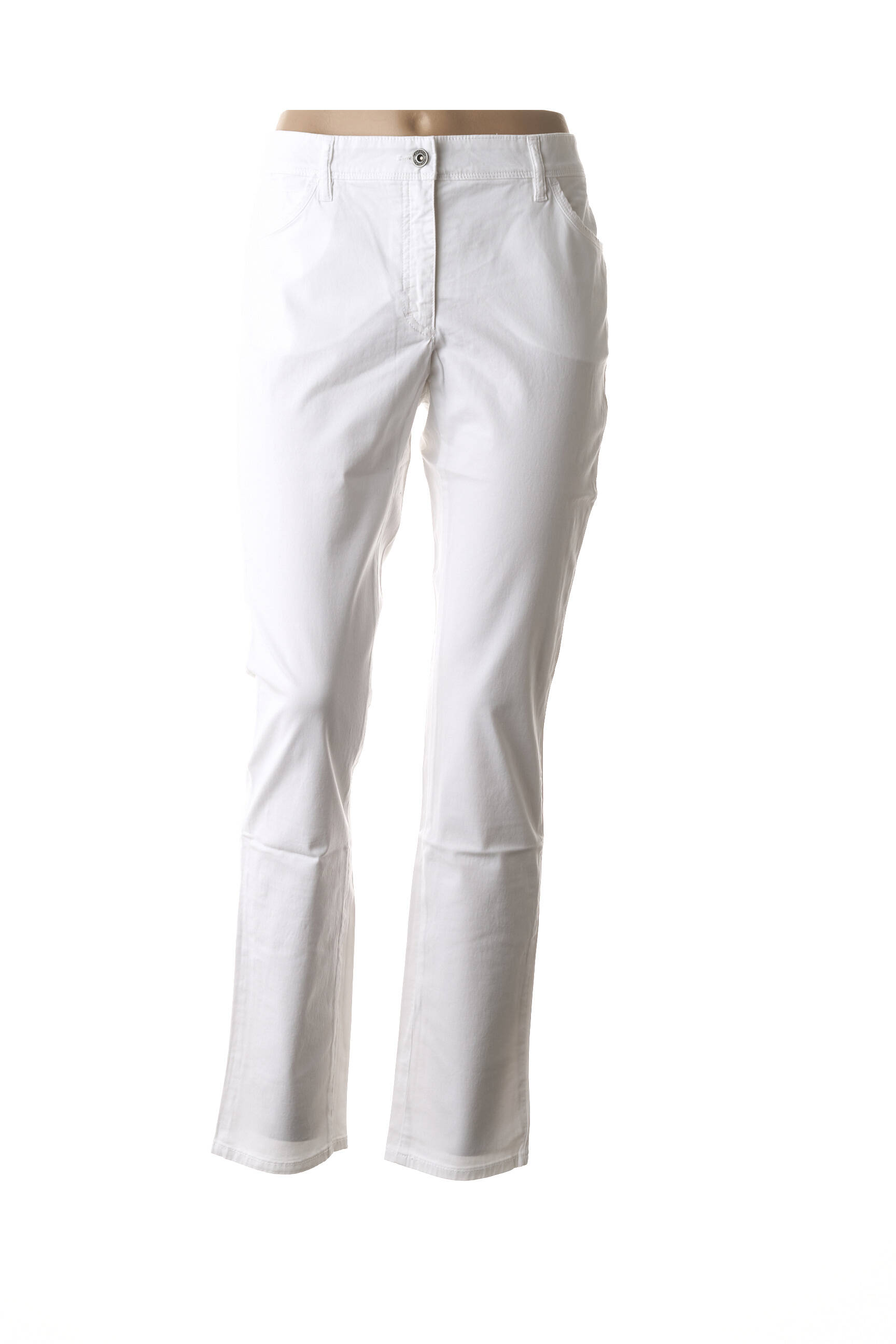 Pantalon aukšta talija aukšta talija baltas COUTURIST moteris