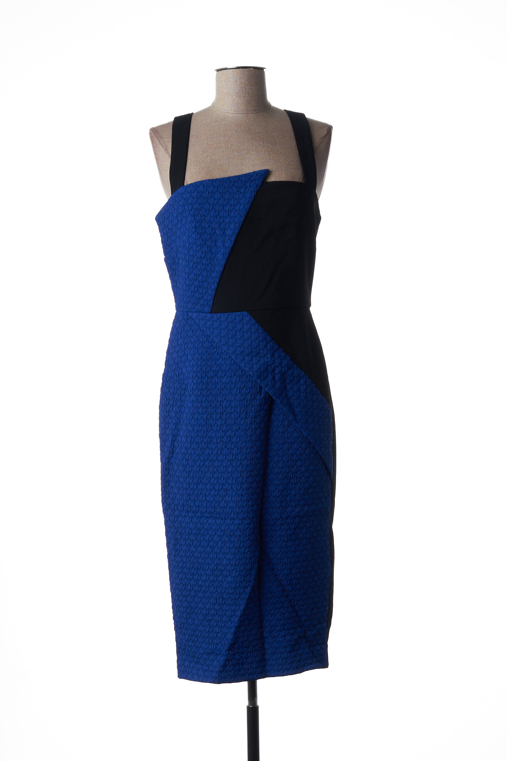 Pusilgių suknelė pamušalas plonos dirželiai mėlyna ROLAND MOURET moteris