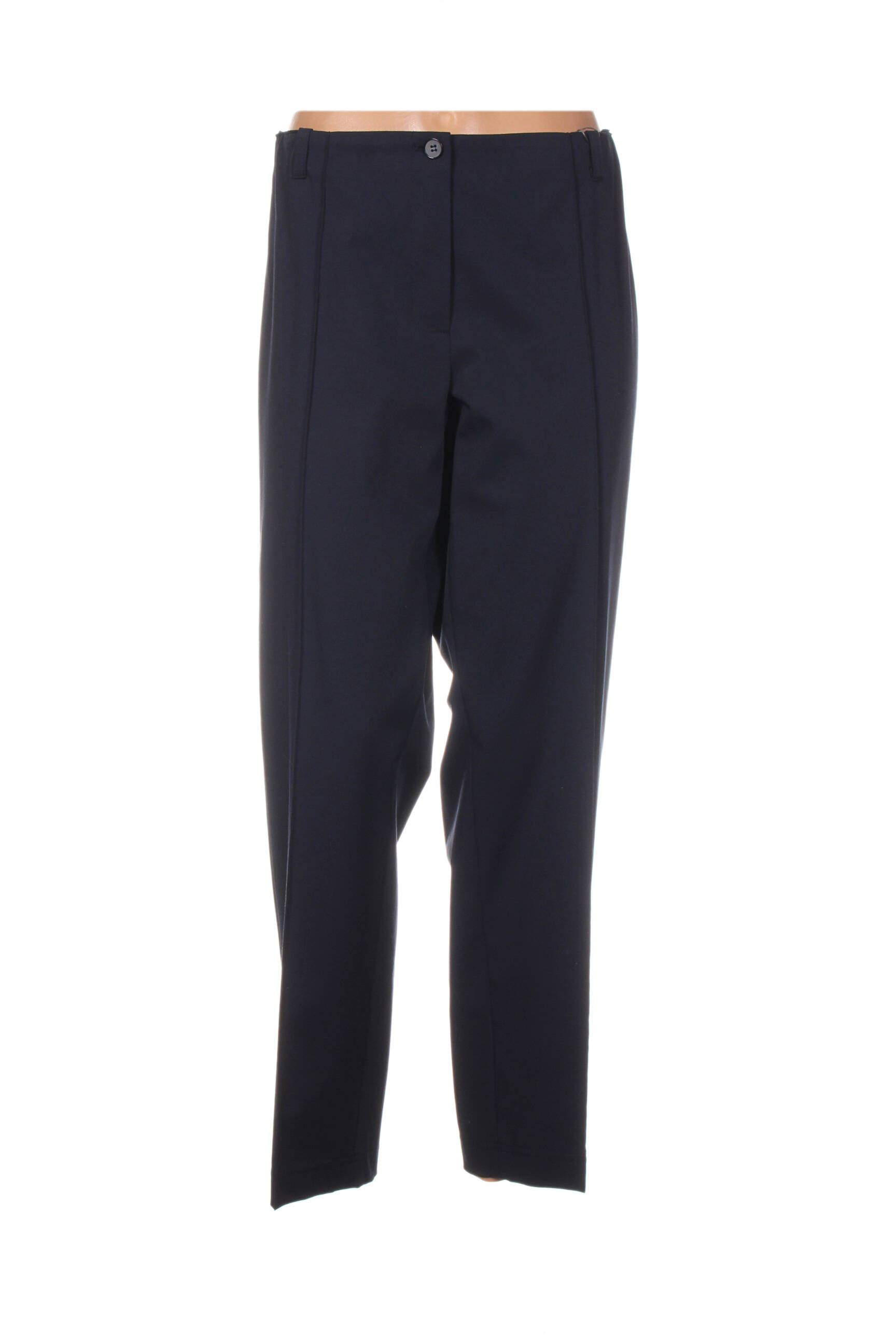 Pantalon tiesi kirpimas aukšta talija mėlyna BASLER moteris
