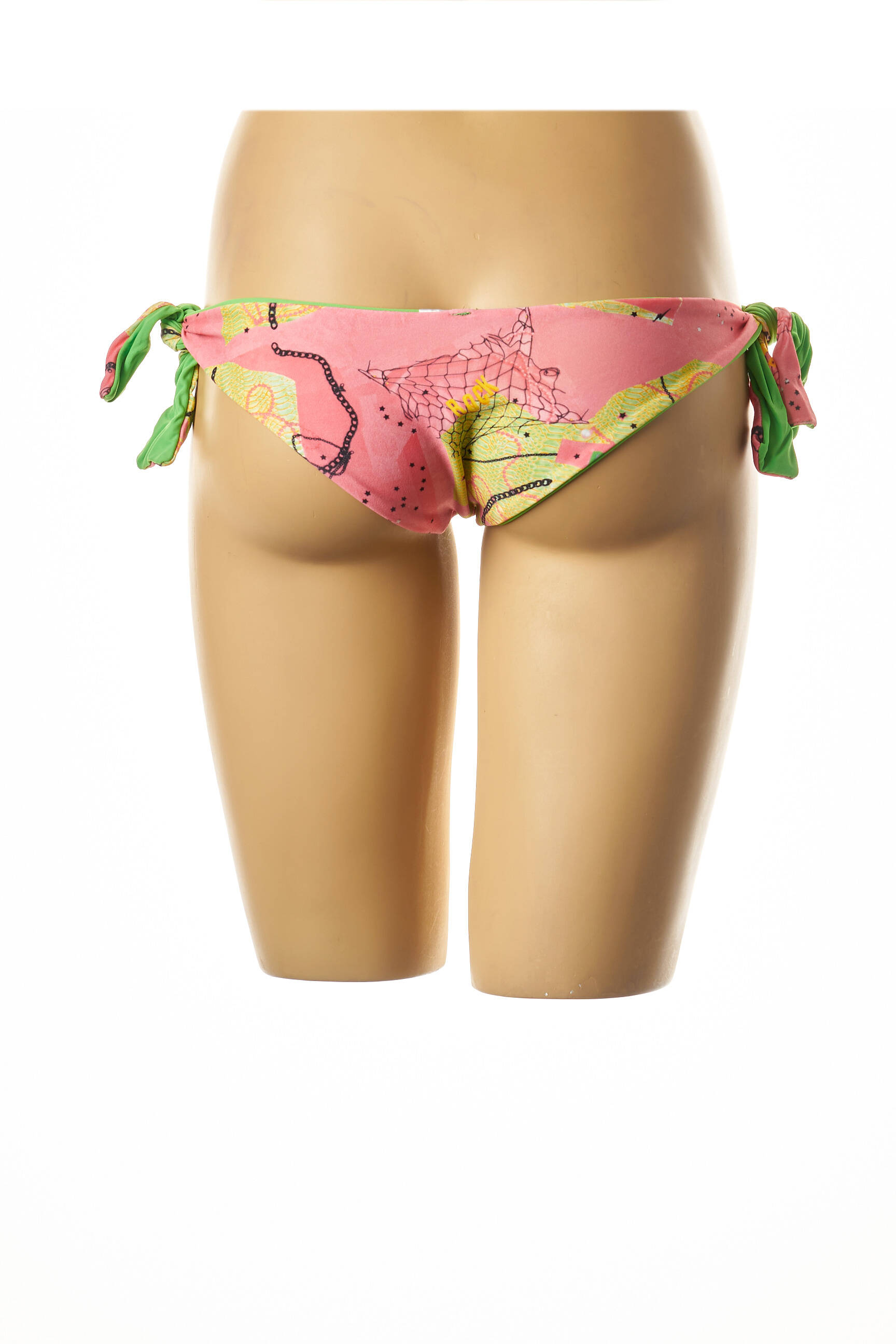 Maudymosi kelnaitės fantazijos raštas bikini rožinė I LOVE MY BIKINI moteris