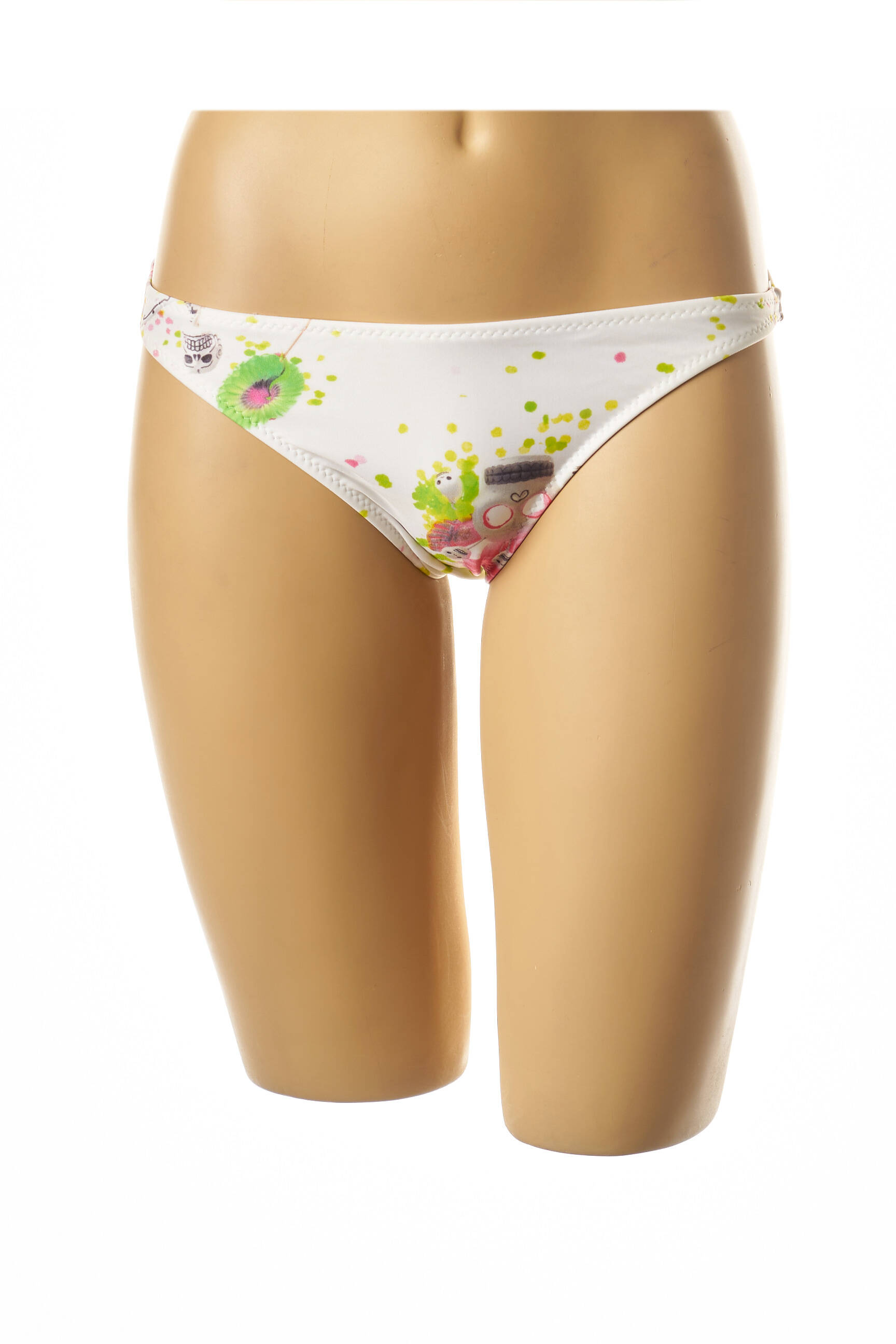 Maudymosi kelnaitės fantazijos raštas kelnaitės baltas I LOVE MY BIKINI moteris