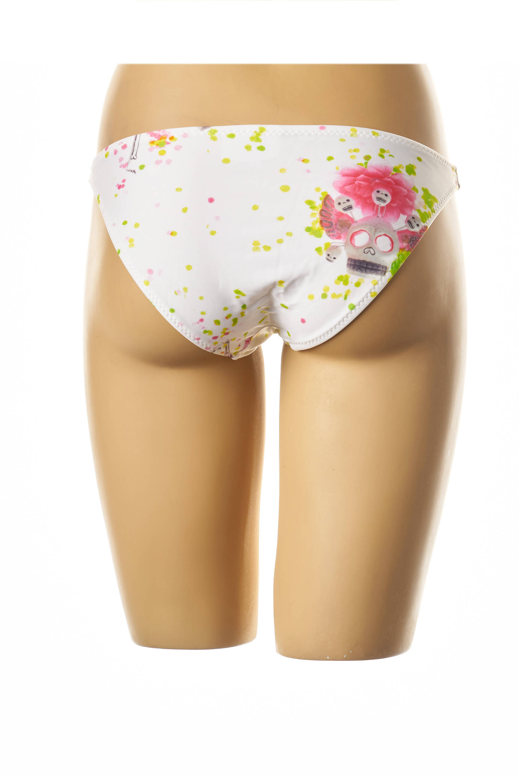 Maudymosi kelnaitės fantazijos raštas kelnaitės baltas I LOVE MY BIKINI moteris