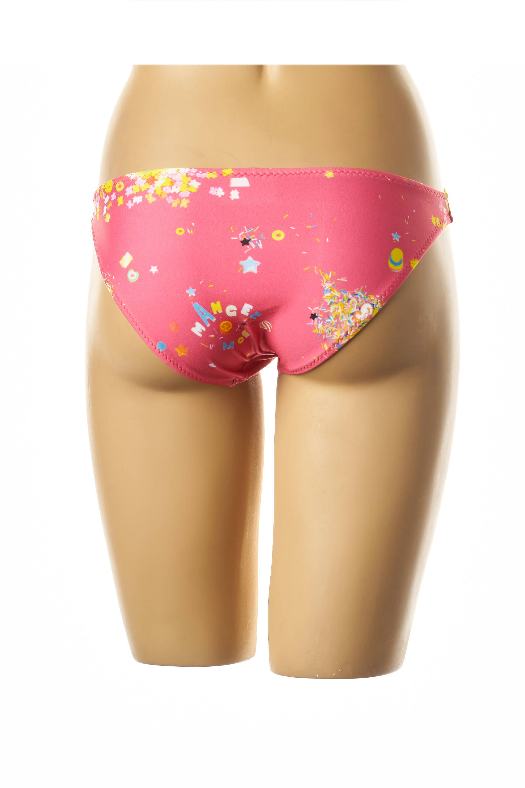 Maudymosi kelnaitės fantazijos raštas kelnaitės rožinė I LOVE MY BIKINI moteris