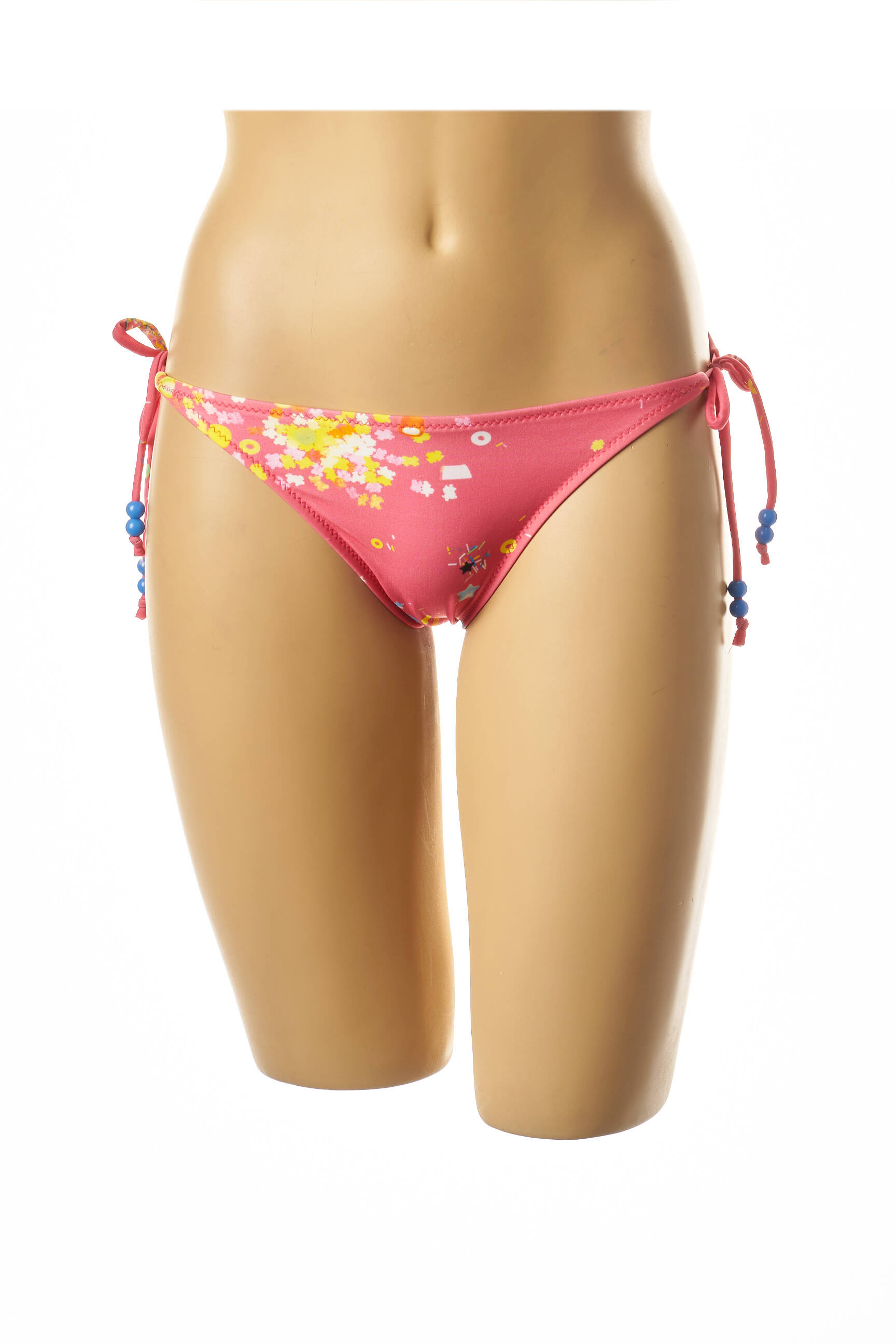 Maudymosi kelnaitės fantazijos raštas bikini rožinė I LOVE MY BIKINI moteris