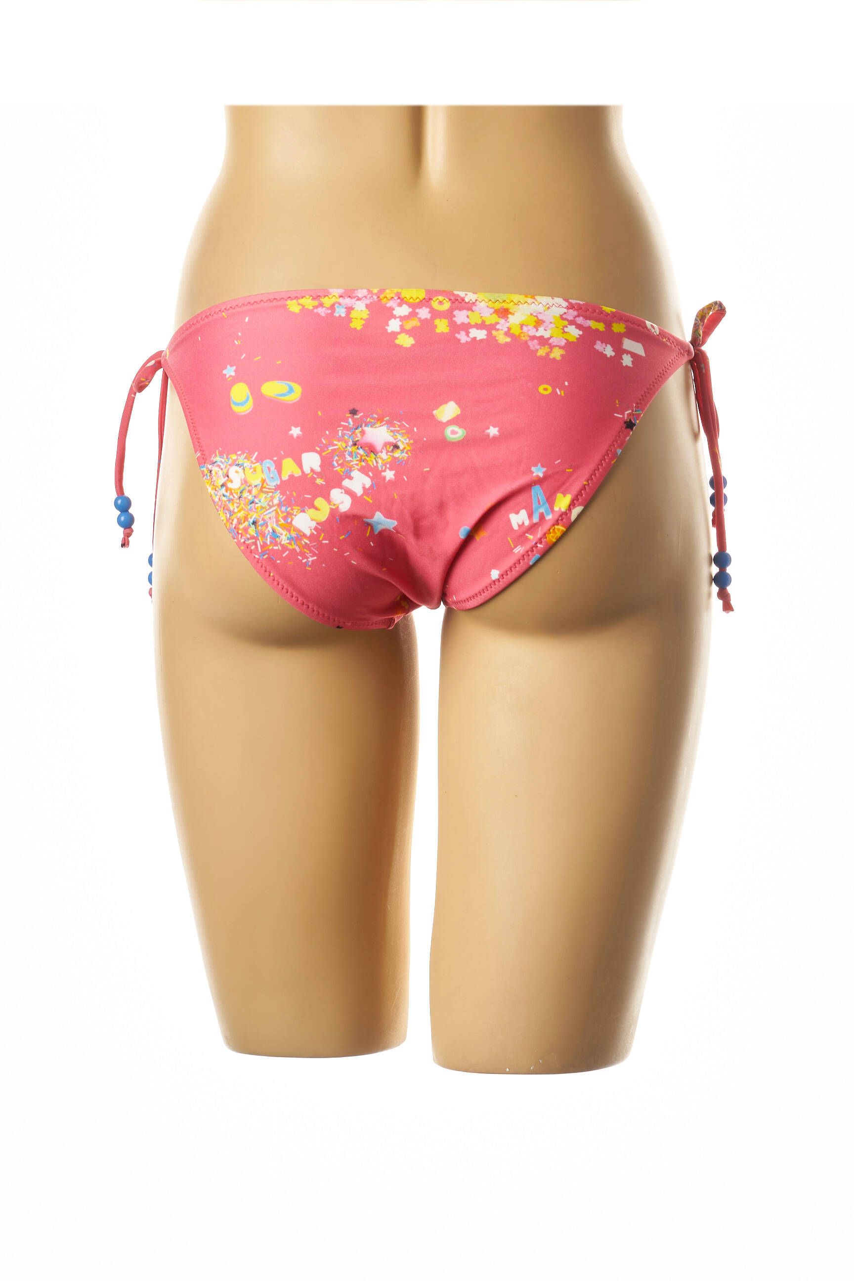 Maudymosi kelnaitės fantazijos raštas bikini rožinė I LOVE MY BIKINI moteris