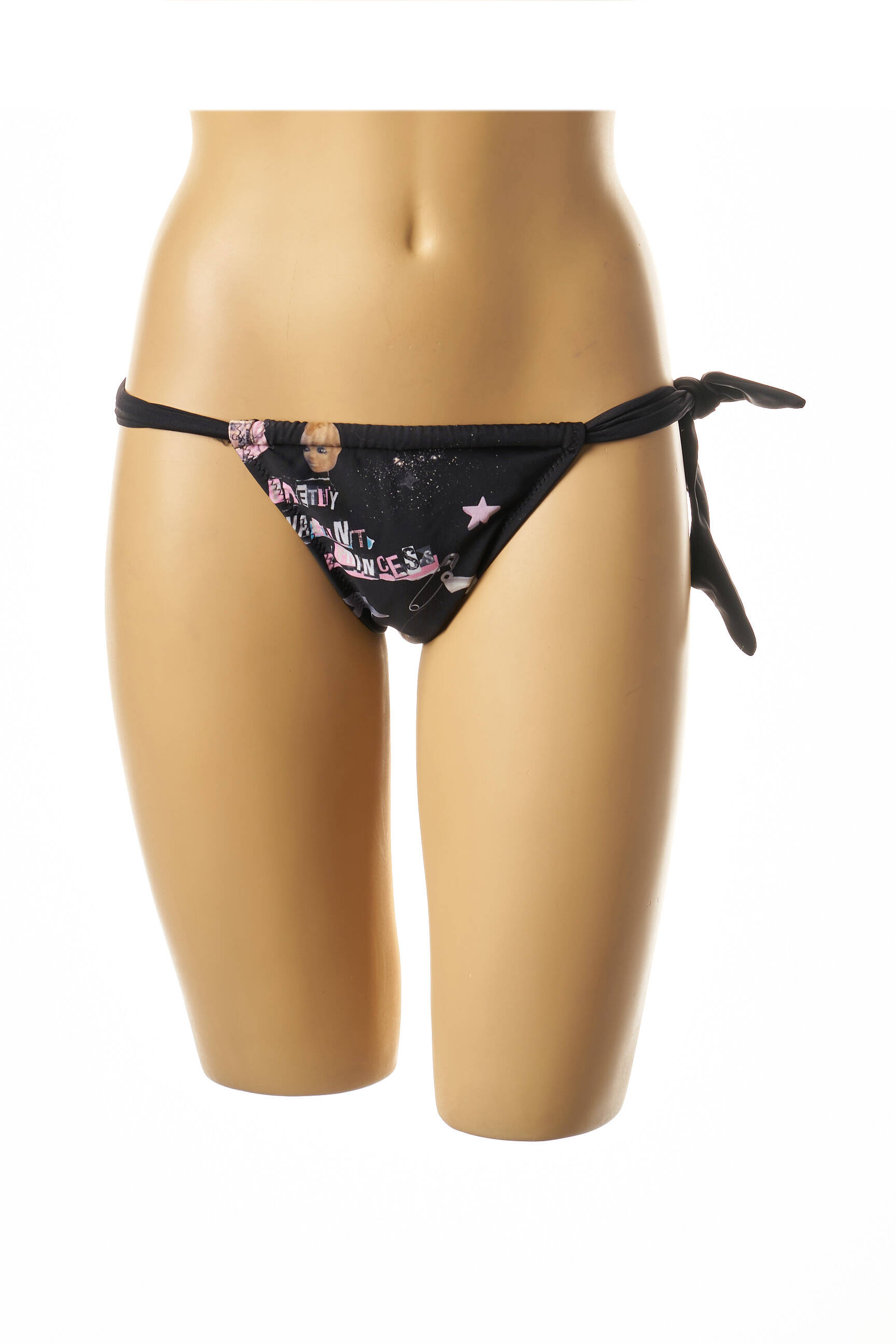 Maudymosi kelnaitės fantazijos raštas bikini juodas I LOVE MY BIKINI moteris