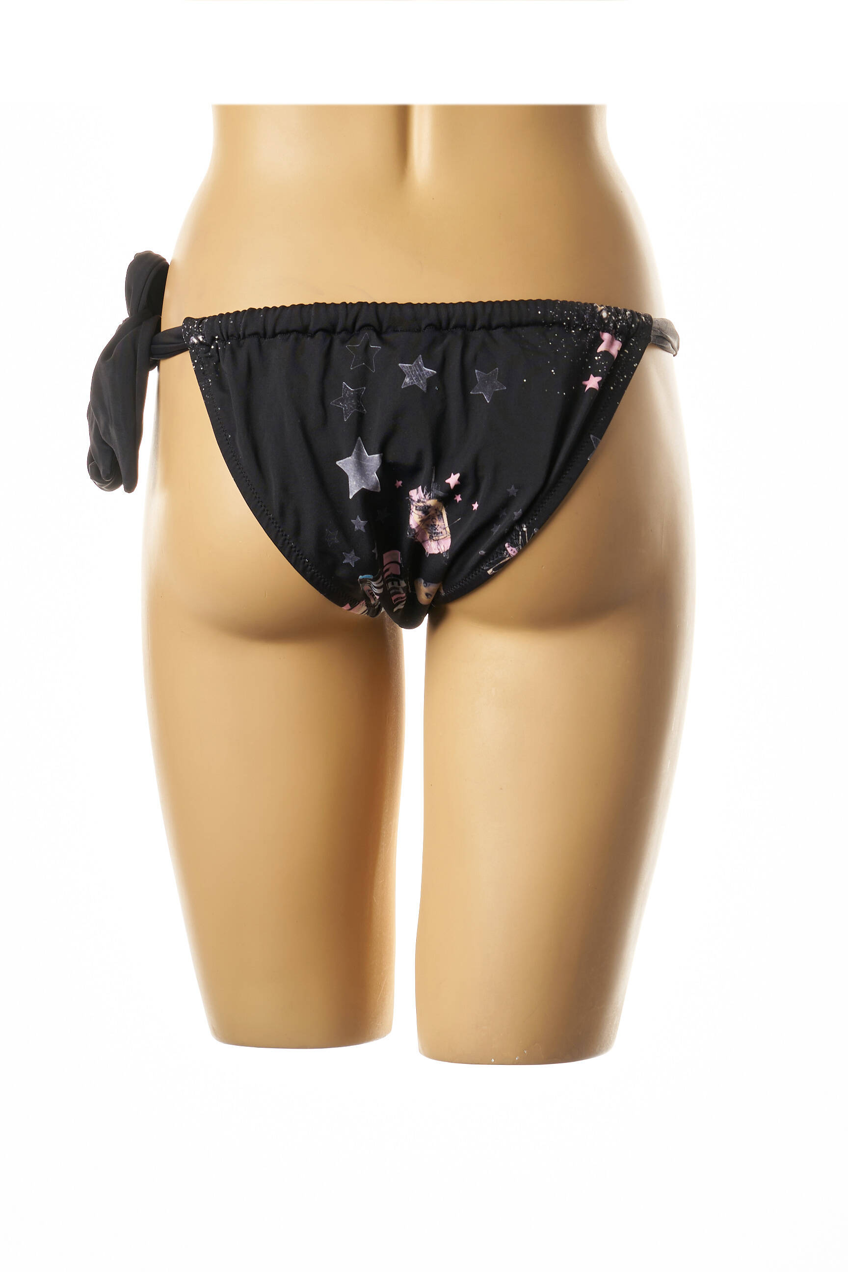 Maudymosi kelnaitės fantazijos raštas bikini juodas I LOVE MY BIKINI moteris
