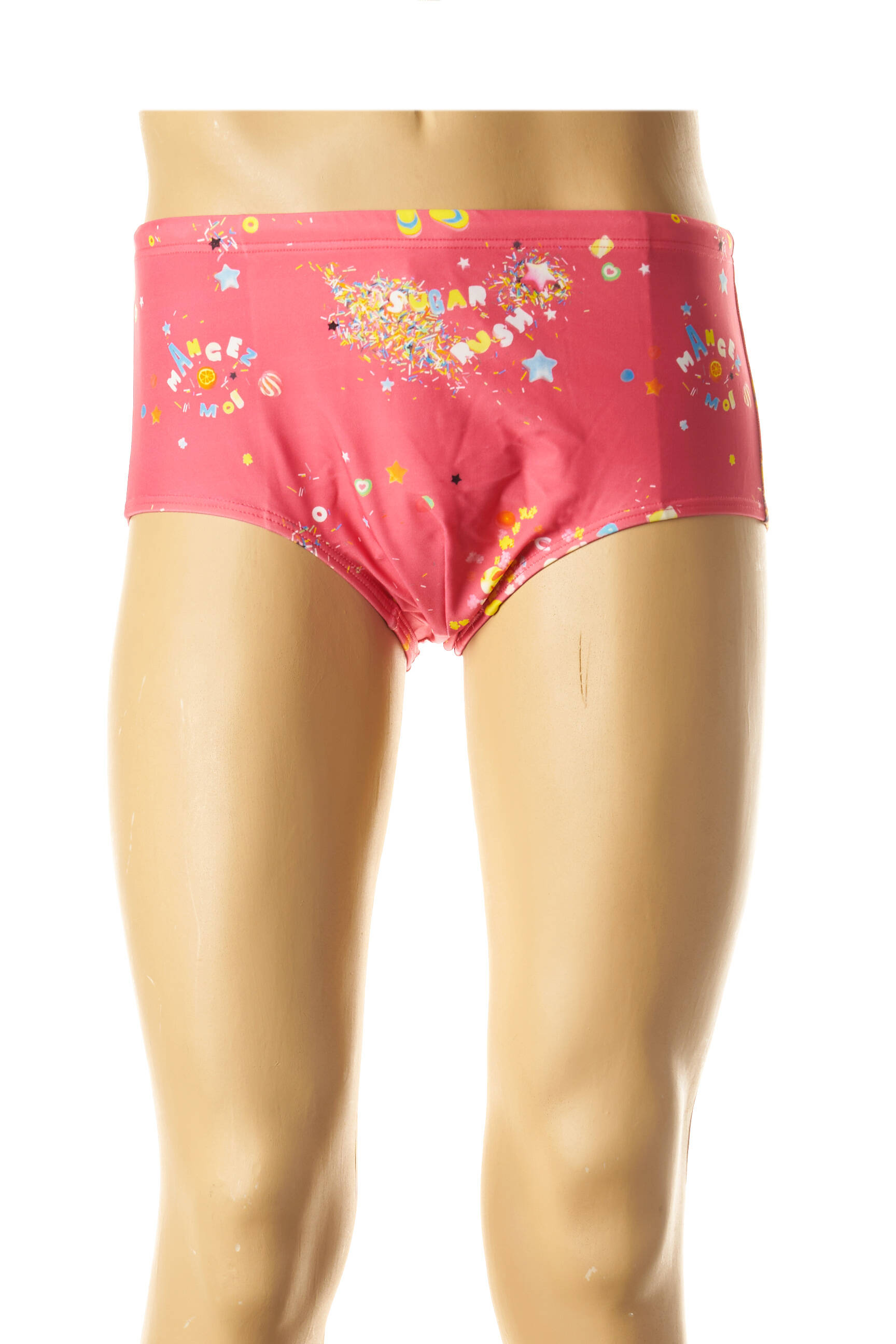 Maudymosi šortas fantazijos raštas rožinė I LOVE MY BIKINI vyras