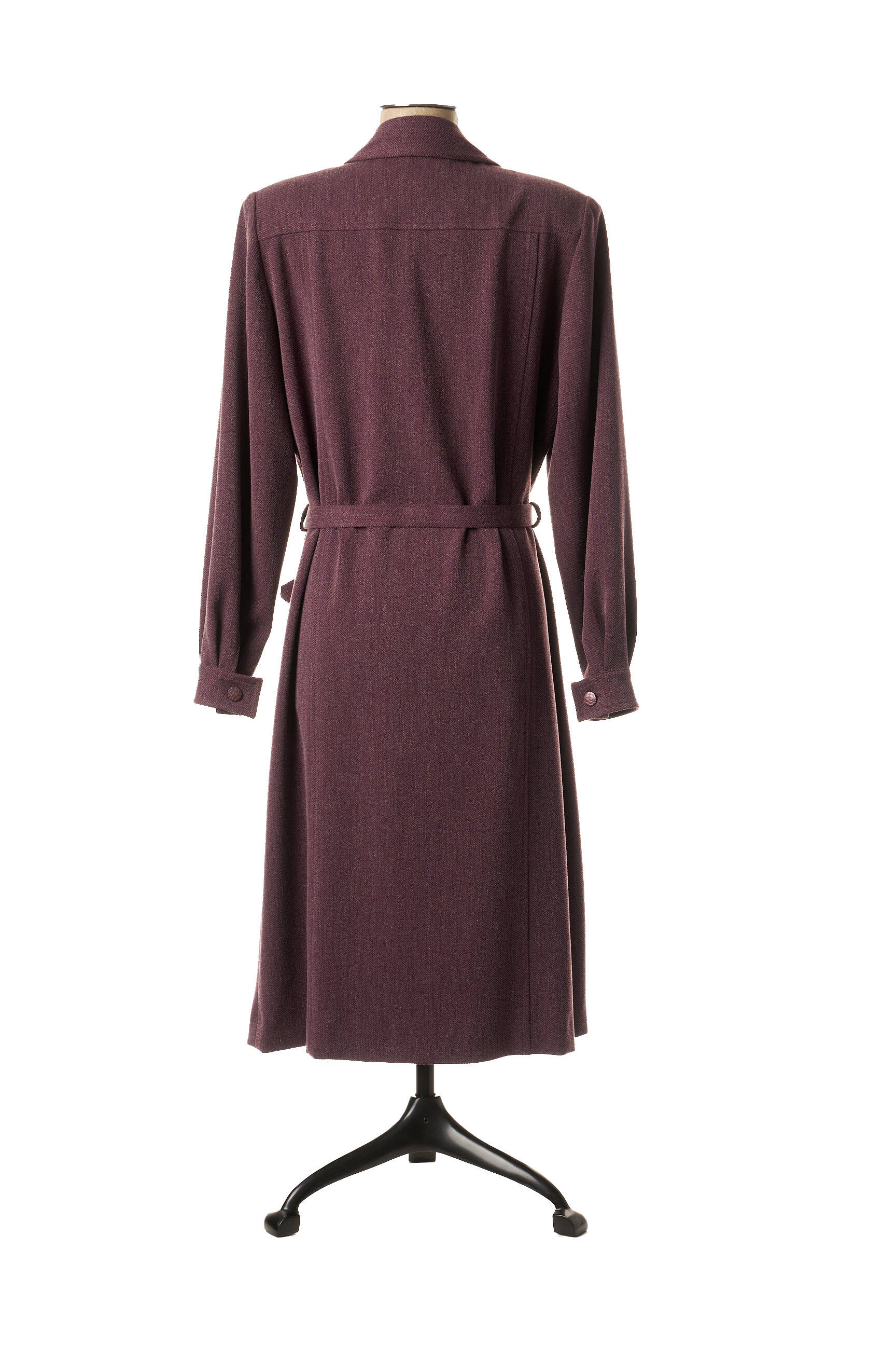 Pusilgių suknelė ilgos rankovės ilgos rankovės violetinis COUTUREINE moteris