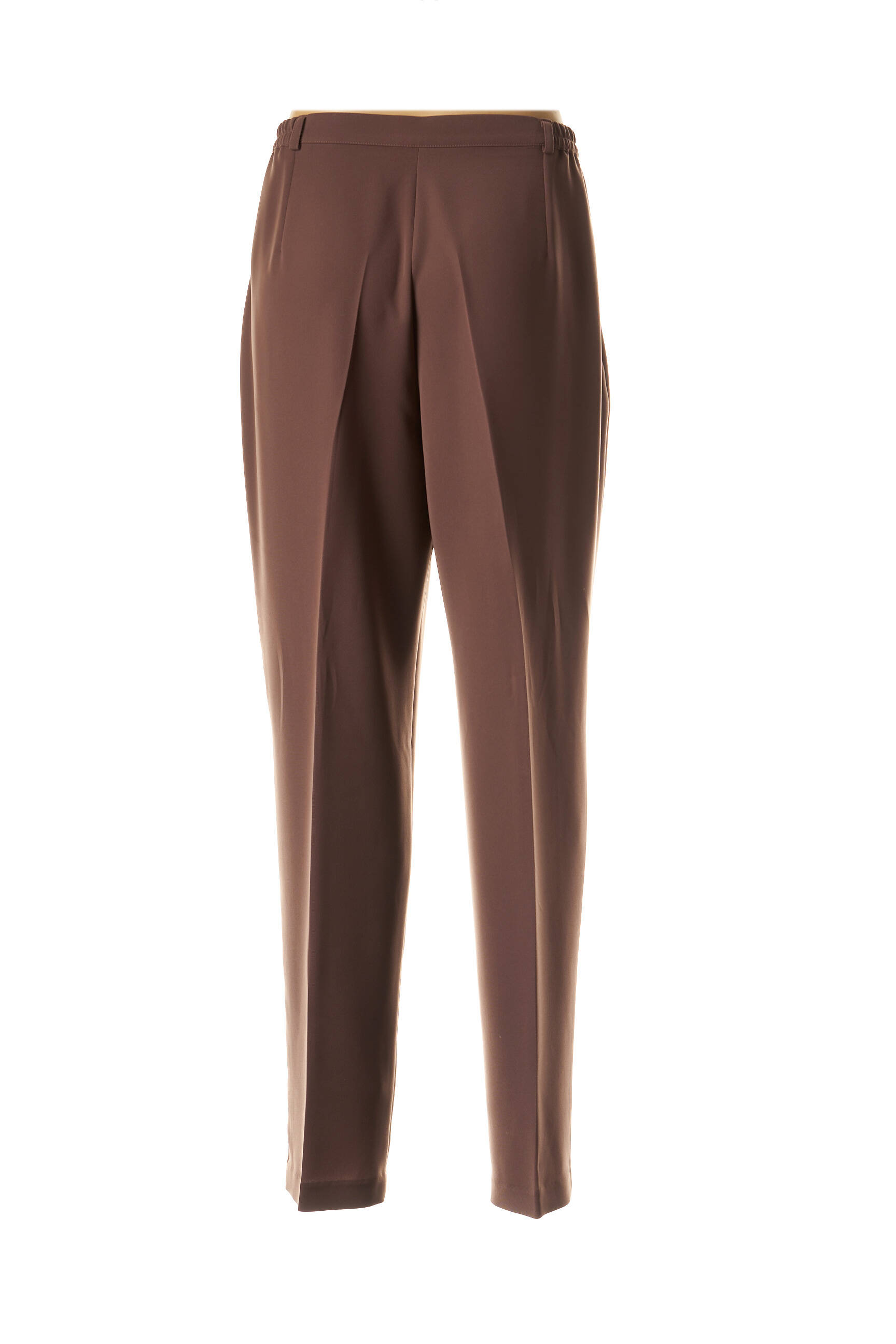 Pantalon kišenės aukšta talija rudas FEDORA moteris