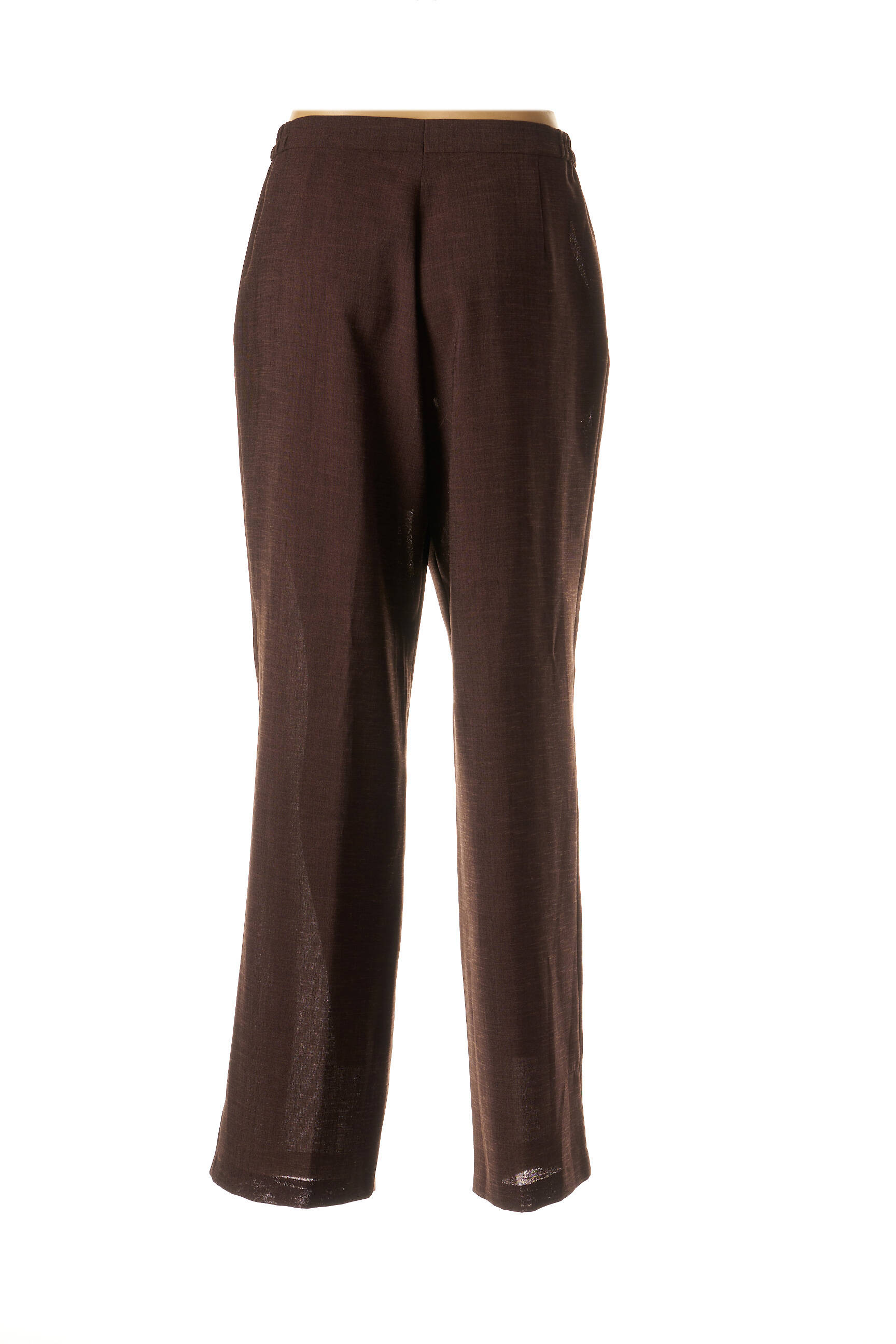Pantalon kišenės aukšta talija rudas MARYVET moteris