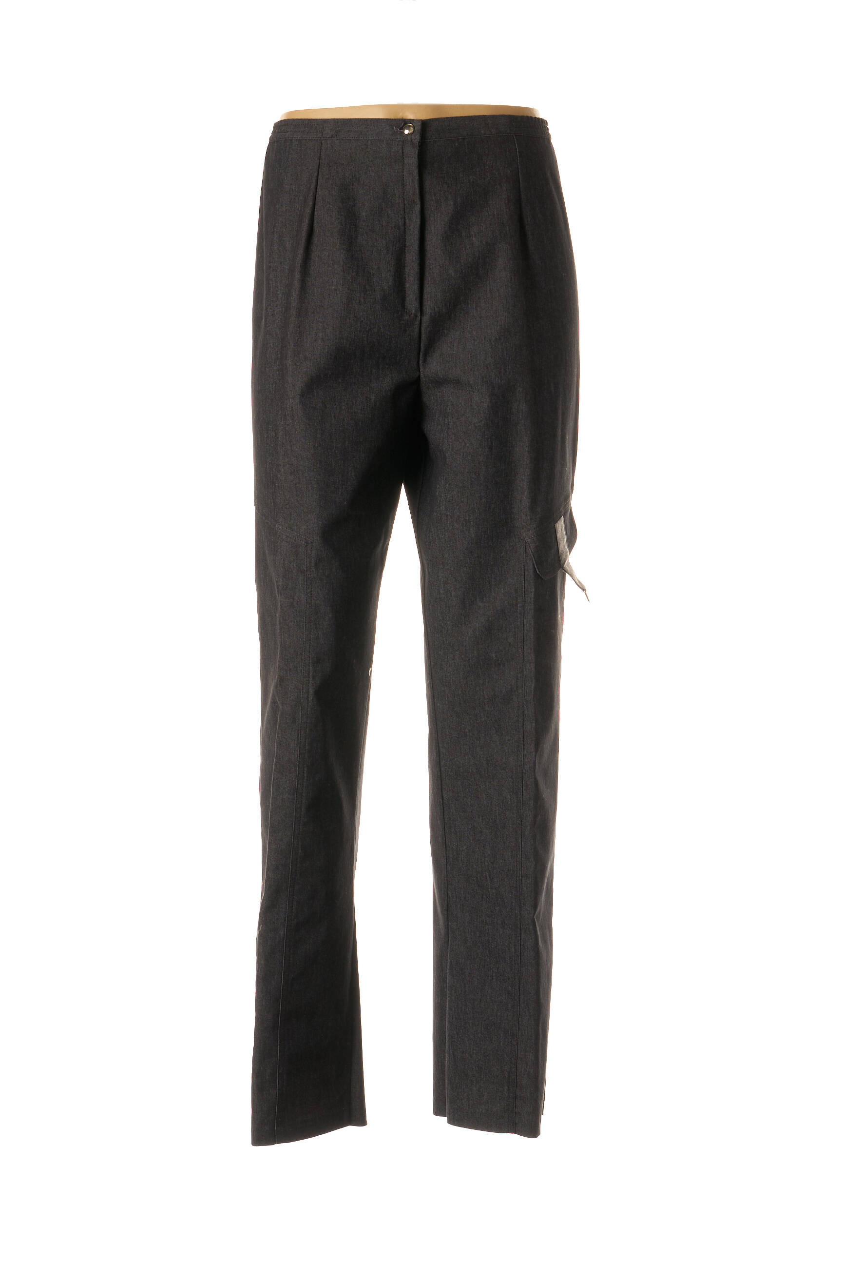 Pantalon aukšta talija aukšta talija juodas SAINT CHARLES moteris