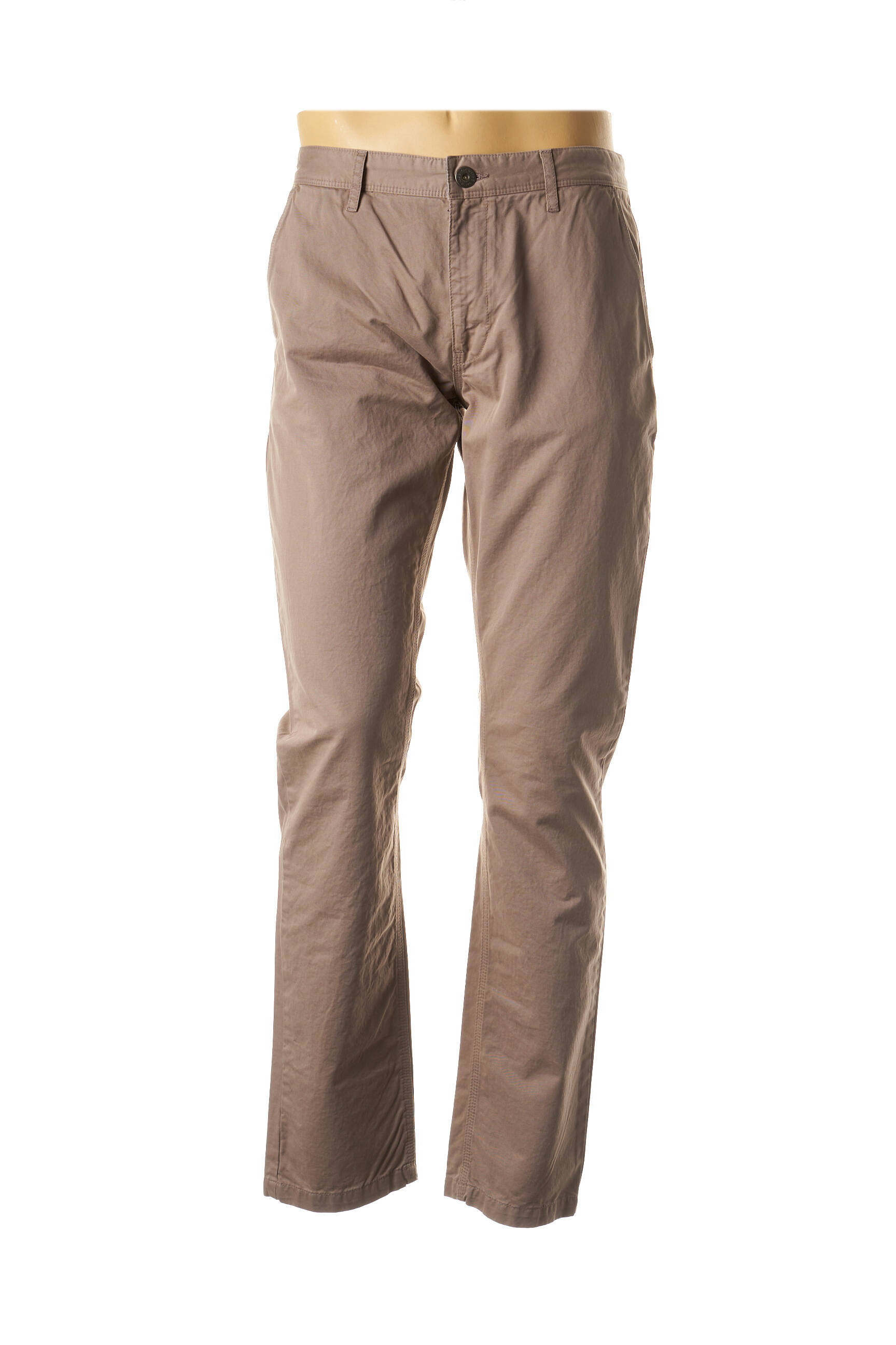 Pantalon tiesi kirpimas normala dydis rudas IZAC moteris