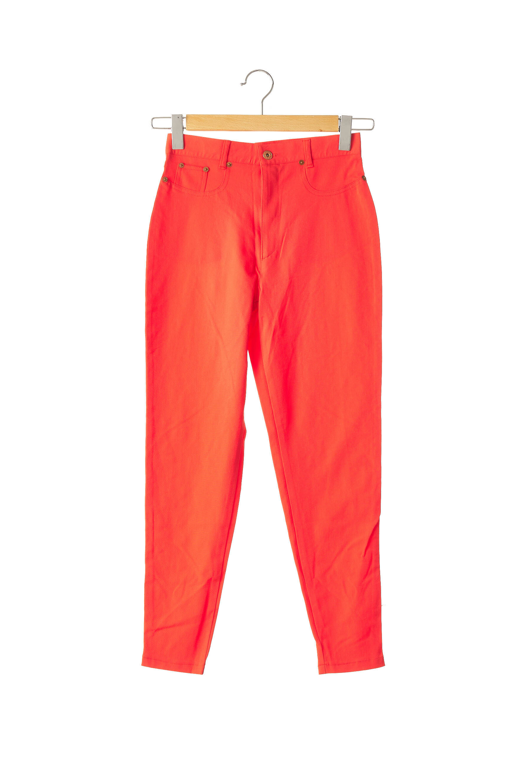 Jegging jersey audinys aukšta talija oranžinė VERTIGO moteris