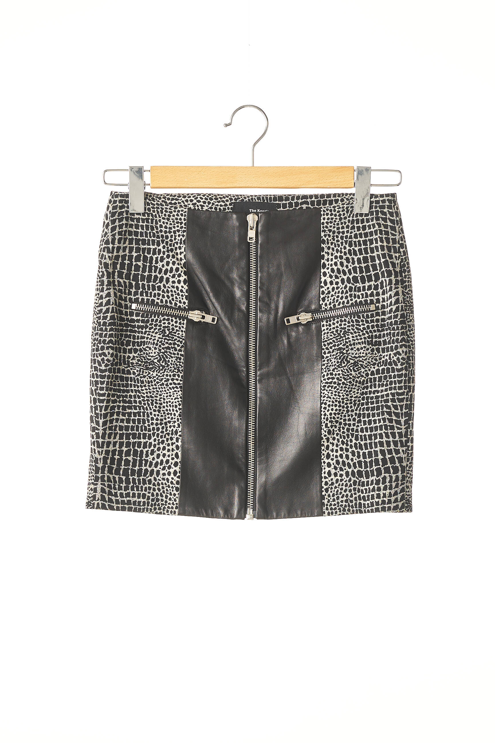 Trumpas sijonas tiesi kirpimas juodas THE KOOPLES moteris