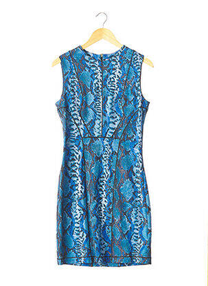 Pusilgių suknelė be rankų be rankų mėlyna BLUMARINE moteris