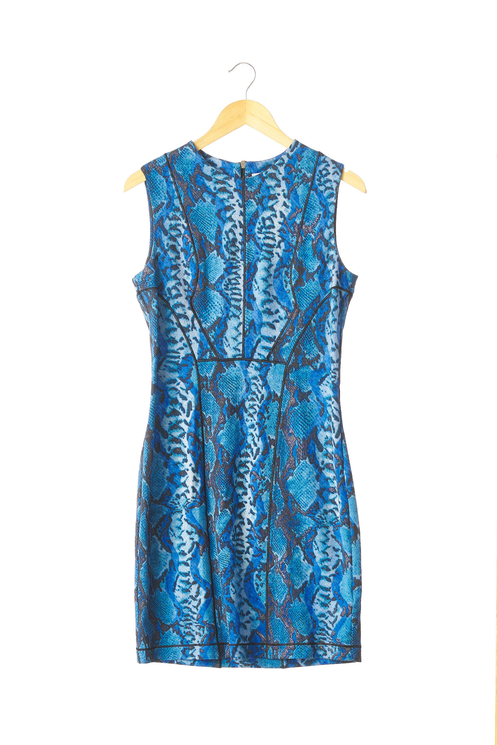 Pusilgių suknelė be rankų be rankų mėlyna BLUMARINE moteris