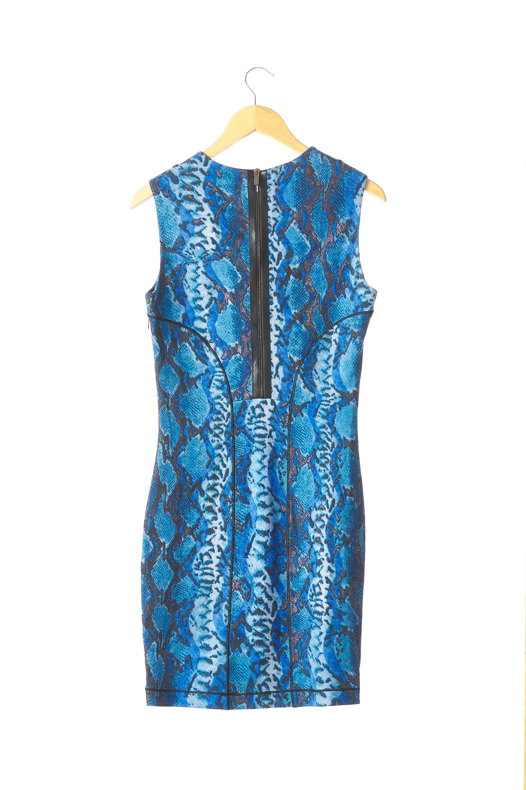 Pusilgių suknelė be rankų be rankų mėlyna BLUMARINE moteris