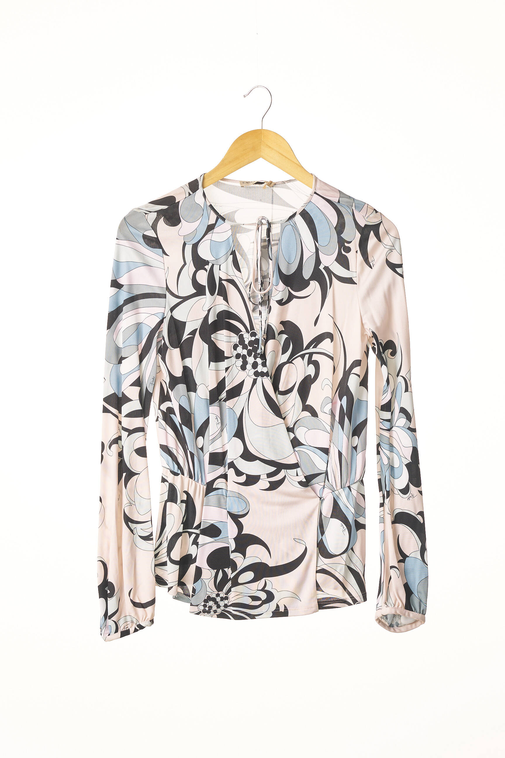 Bluzonai fantazijos raštas ilgos rankovės rožinė EMILIO PUCCI moteris