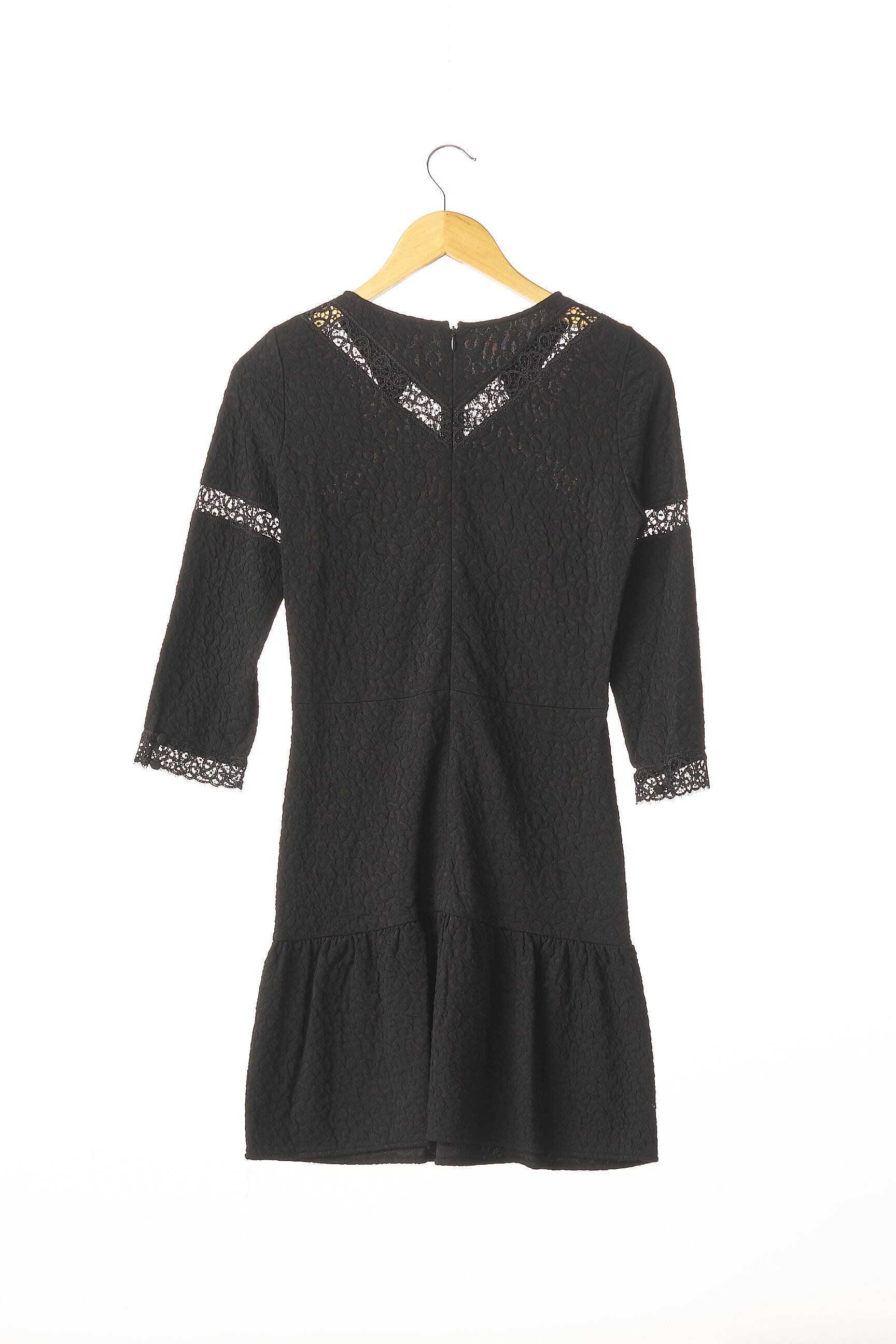 Pusilgių suknelė užtrauktukas gale juodas THE KOOPLES moteris