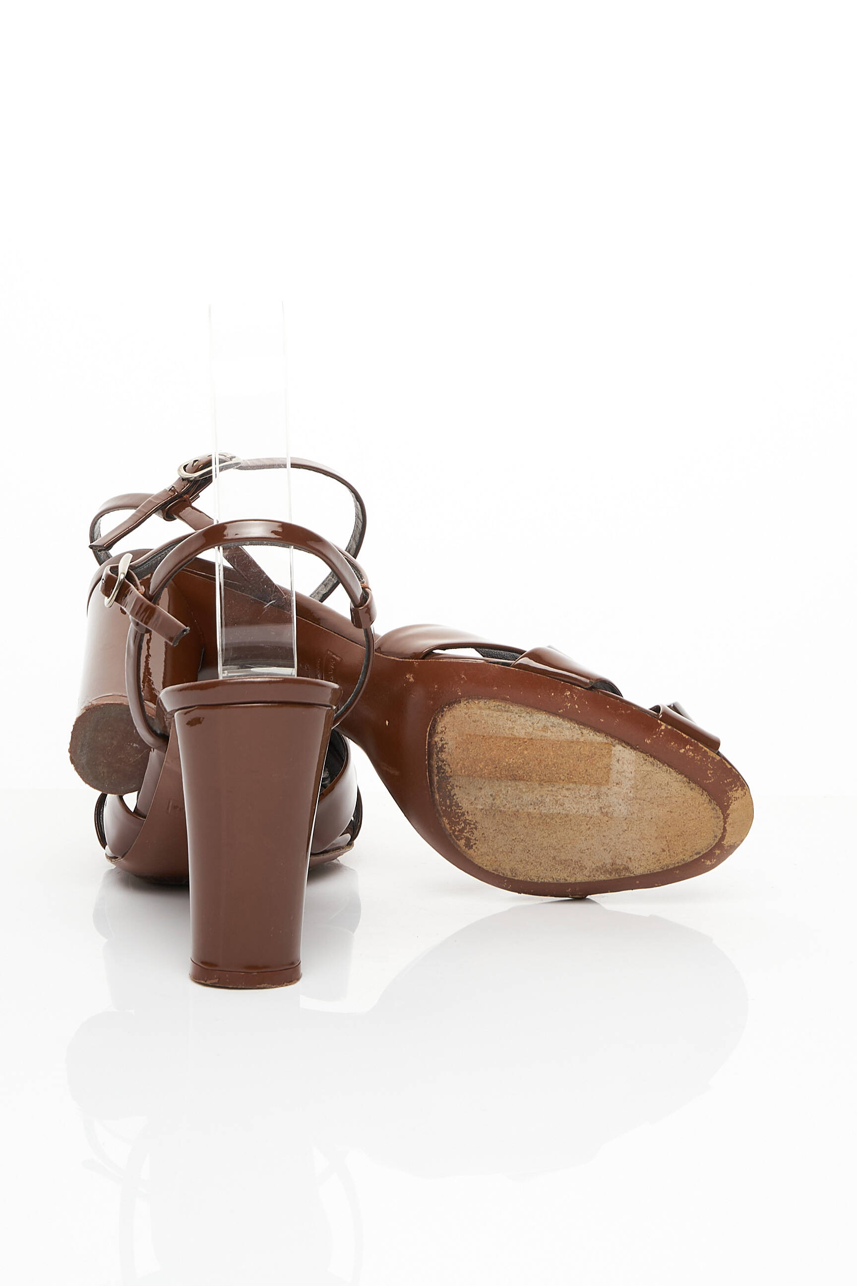 Sandalai/nu pėdos užsegimas kilpa(s) kulnas nuo 7 iki 9 cm rudas MARC JACOBS moteris