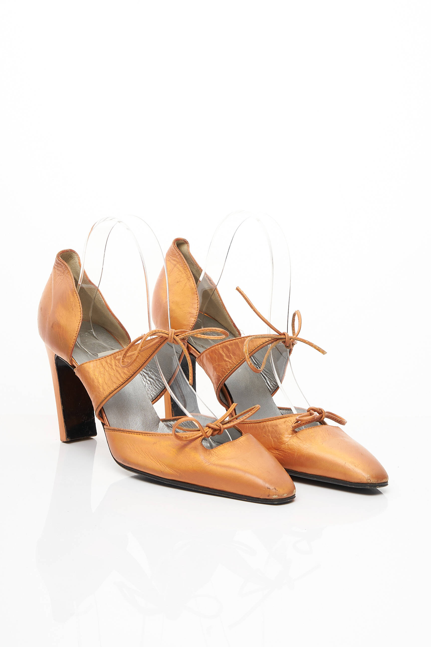 Aukštakulniai satino audinys kulnas nuo 7 iki 9 cm oranžinė CHRISTIAN LACROIX moteris