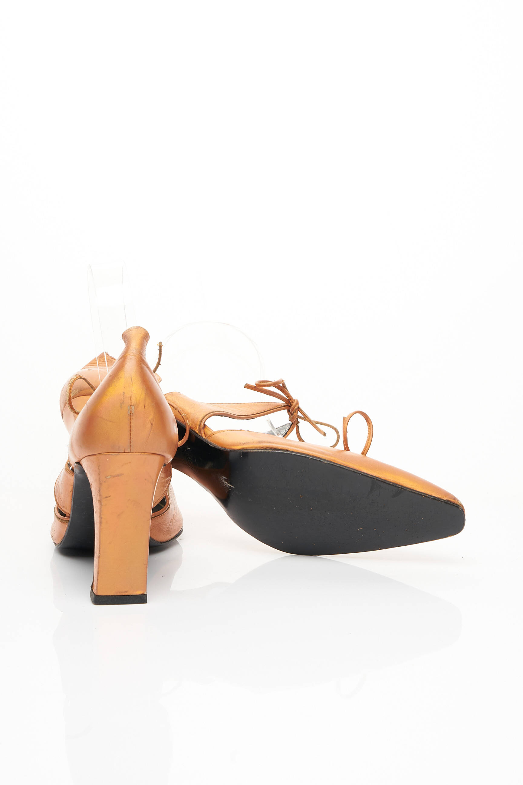 Aukštakulniai satino audinys kulnas nuo 7 iki 9 cm oranžinė CHRISTIAN LACROIX moteris