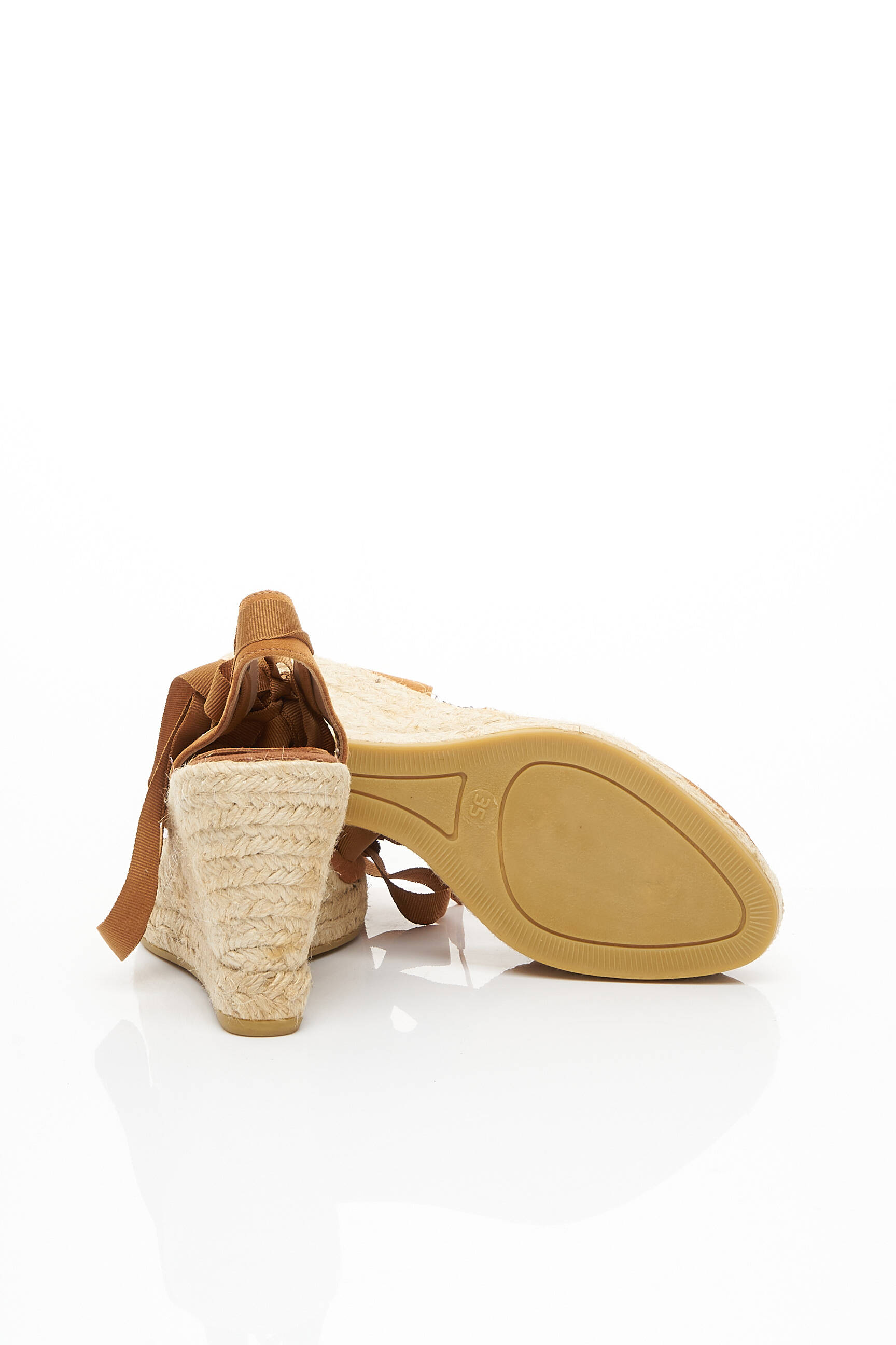 Espadrilės šnervių uždarymas kulnas nuo 7 iki 9 cm rudas PABLO GILABERT moteris