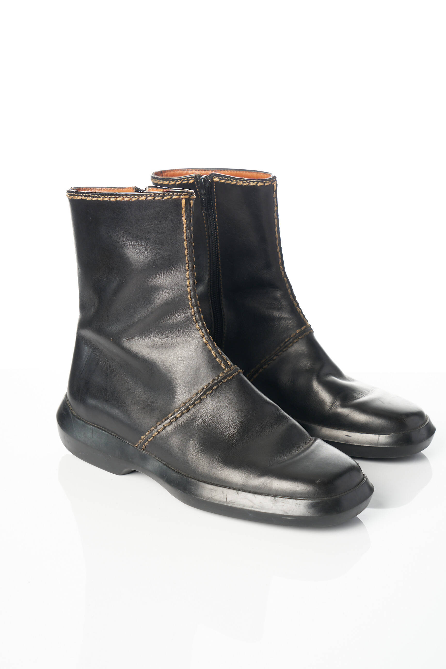 Batai/botai lygus medžiaga plokščias kulnas iki 3 cm juodas TOD'S moteris
