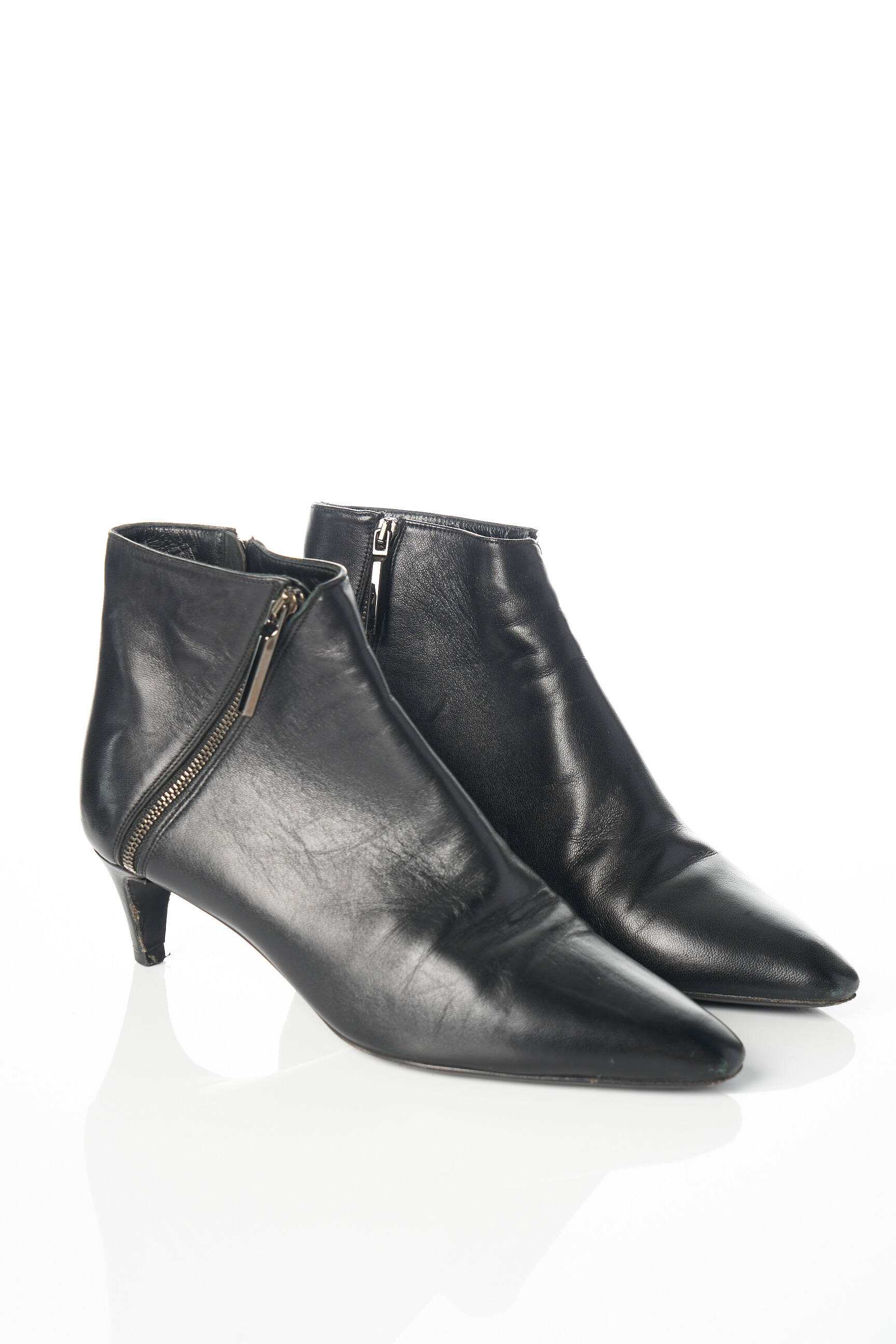 Batai/botai lygus medžiaga kulnas nuo 4 iki 6 cm juodas THIERRY MUGLER moteris