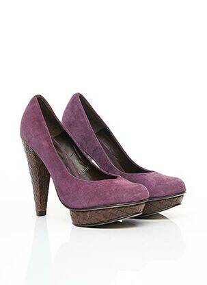 Aukštakulniai nubuko audinys 10 cm ir daugiau aukštakulniai violetinis KURT GEIGER moteris