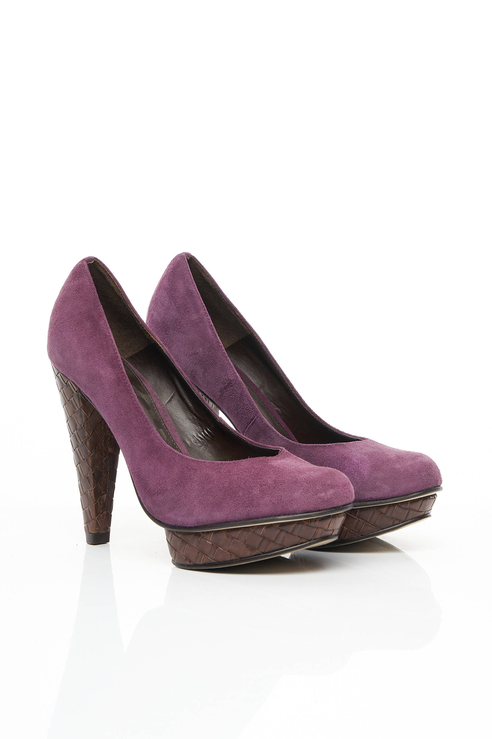 Aukštakulniai nubuko audinys 10 cm ir daugiau aukštakulniai violetinis KURT GEIGER moteris