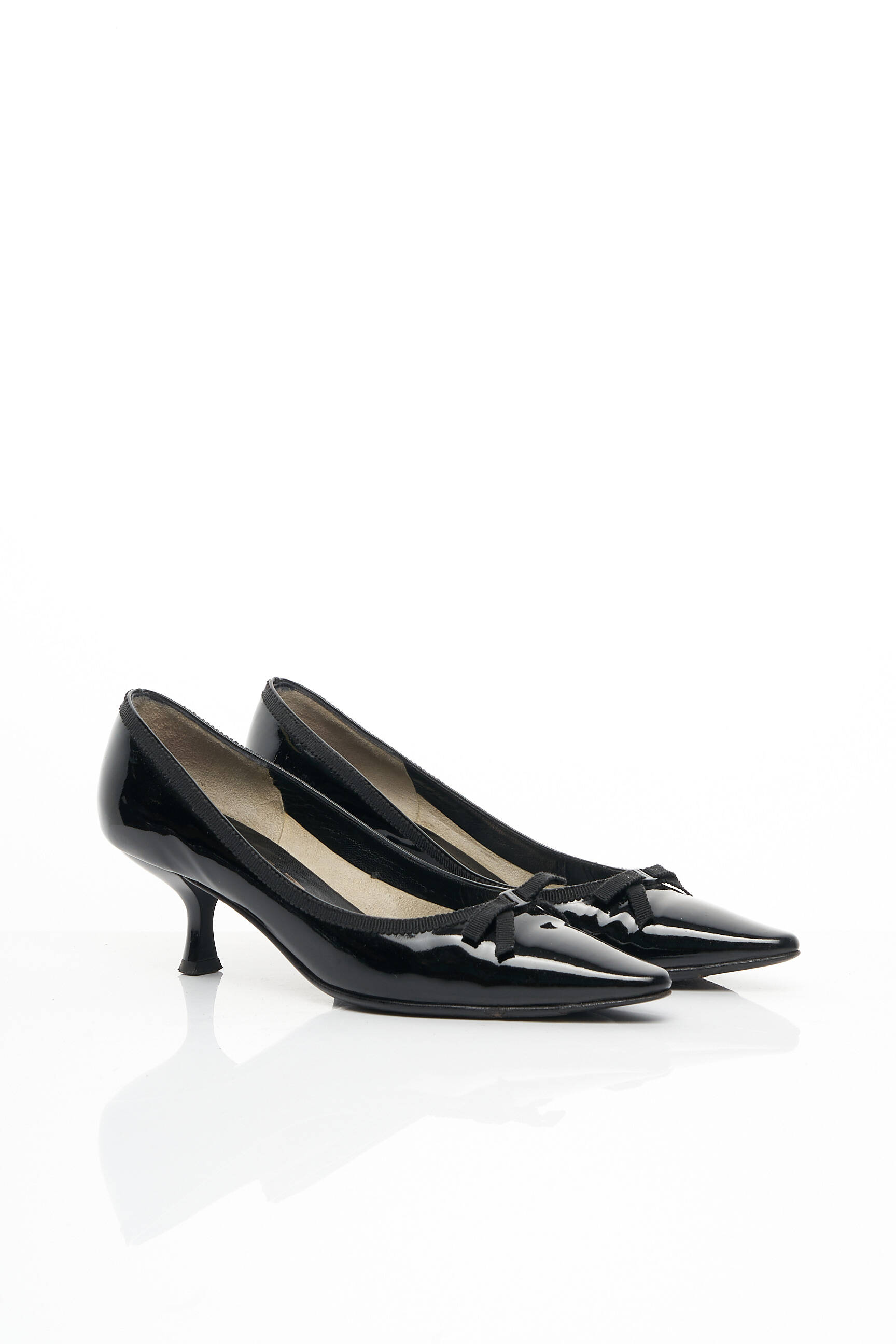 Aukštakulniai lakuotas audinys kulnas nuo 4 iki 6 cm juodas SALVATORE FERRAGAMO moteris