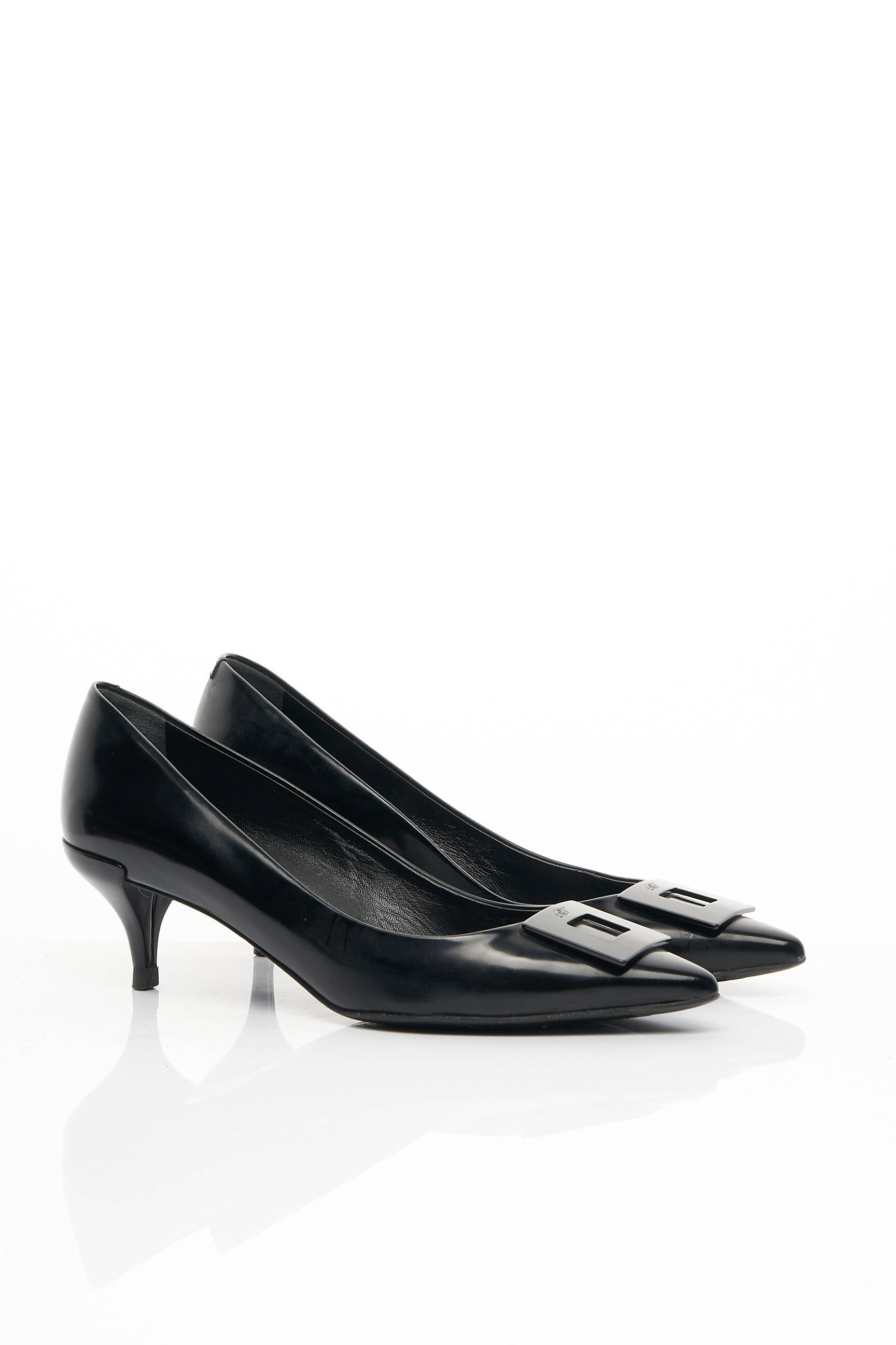 Aukštakulniai lygus medžiaga kulnas nuo 4 iki 6 cm juodas ROGER VIVIER moteris