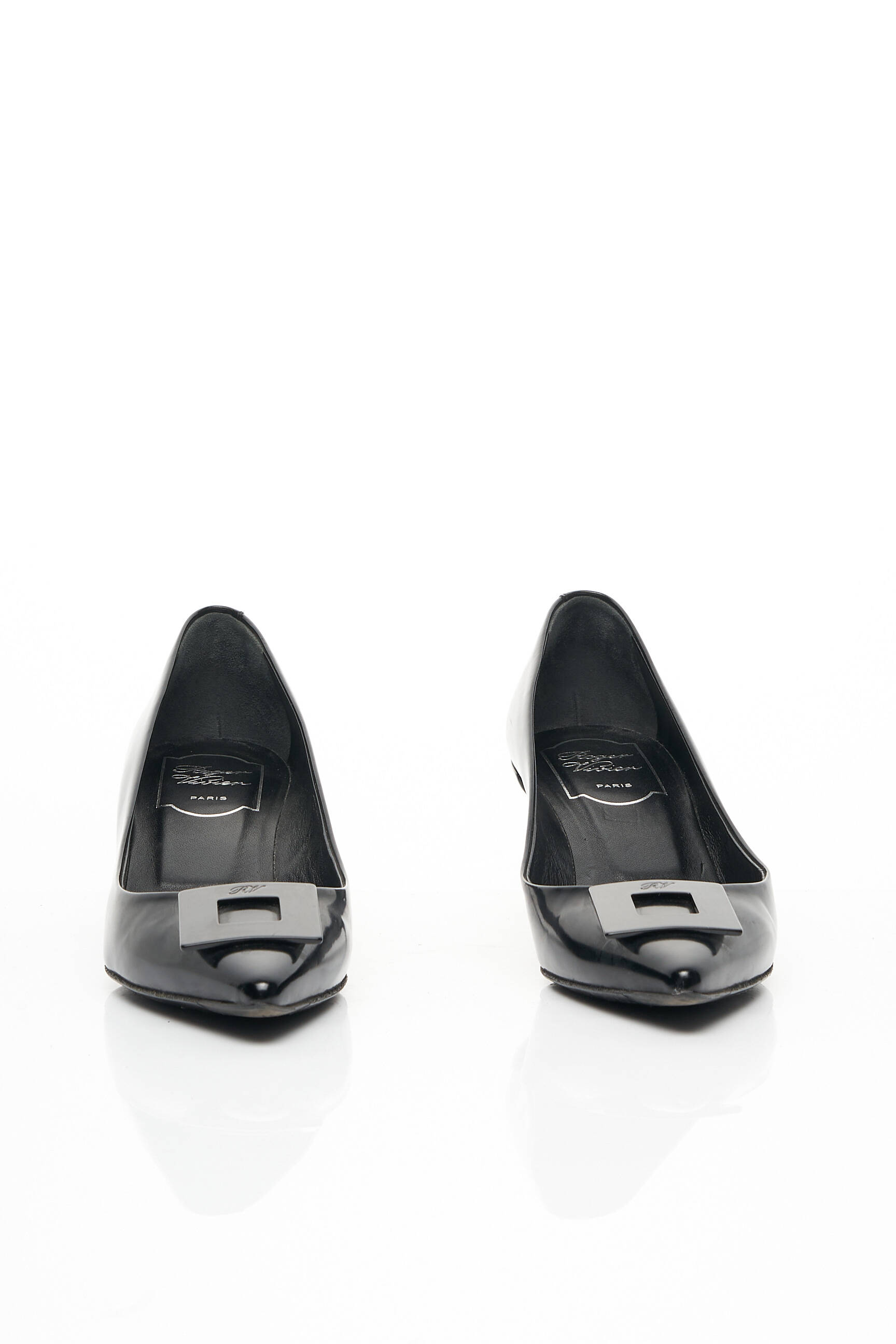 Aukštakulniai lygus medžiaga kulnas nuo 4 iki 6 cm juodas ROGER VIVIER moteris